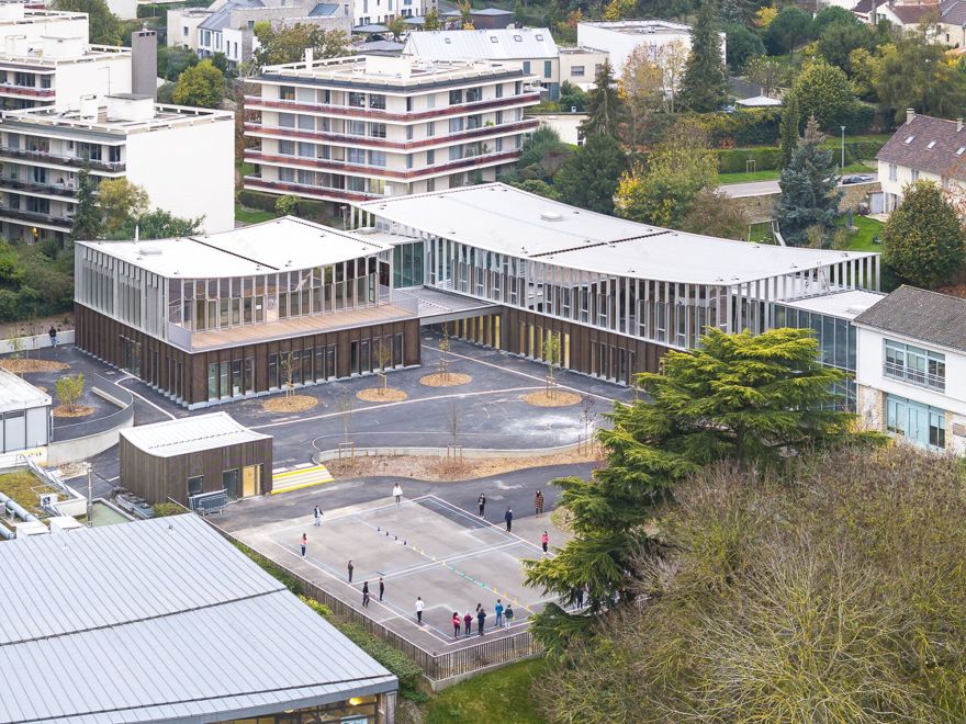 Les Violettes 学校综合体和娱乐中心丨法国丨HEMAA Architectes-23