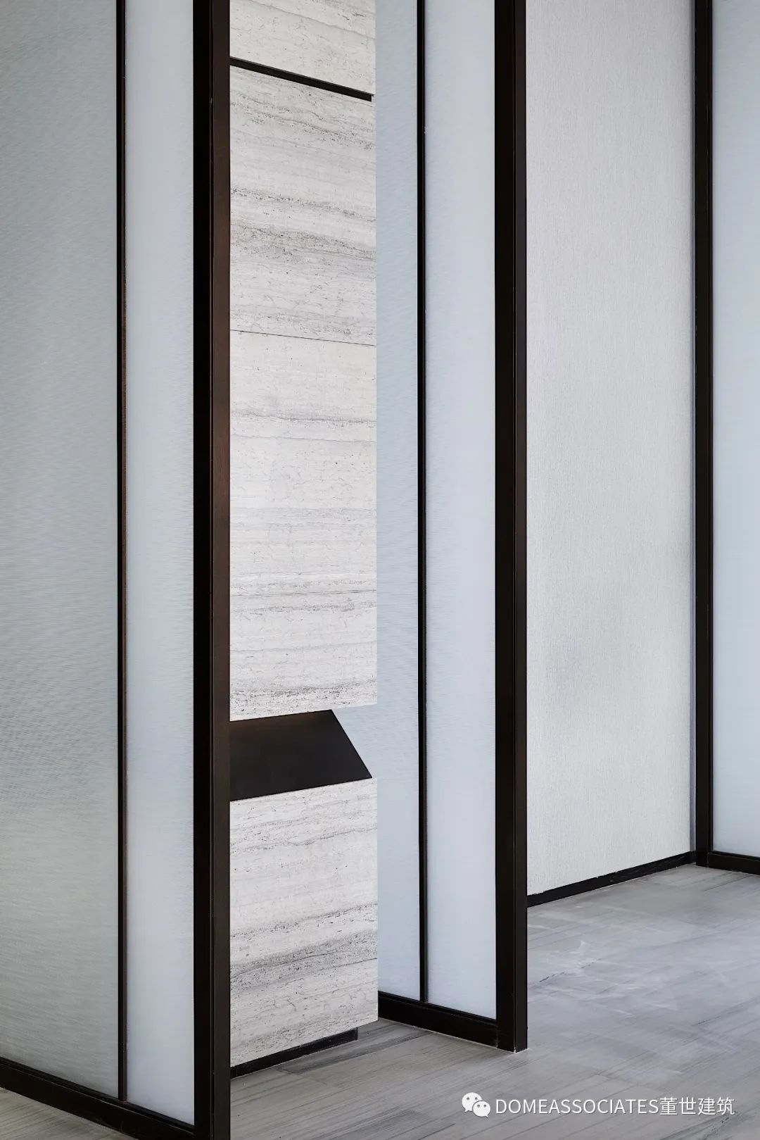 锦绣樾江府 | 河流元素贯穿的现代售楼空间-44