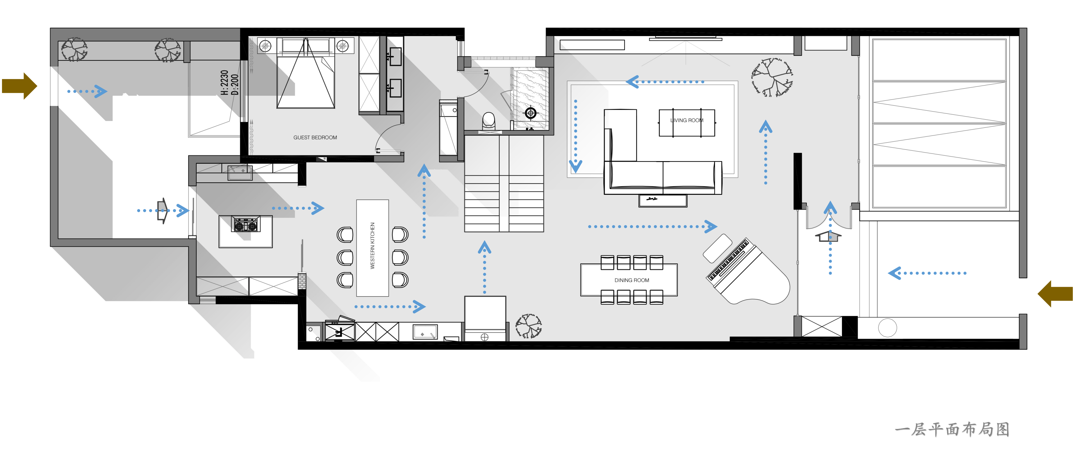 720㎡现代雅奢别墅,优雅从不需张扬-6