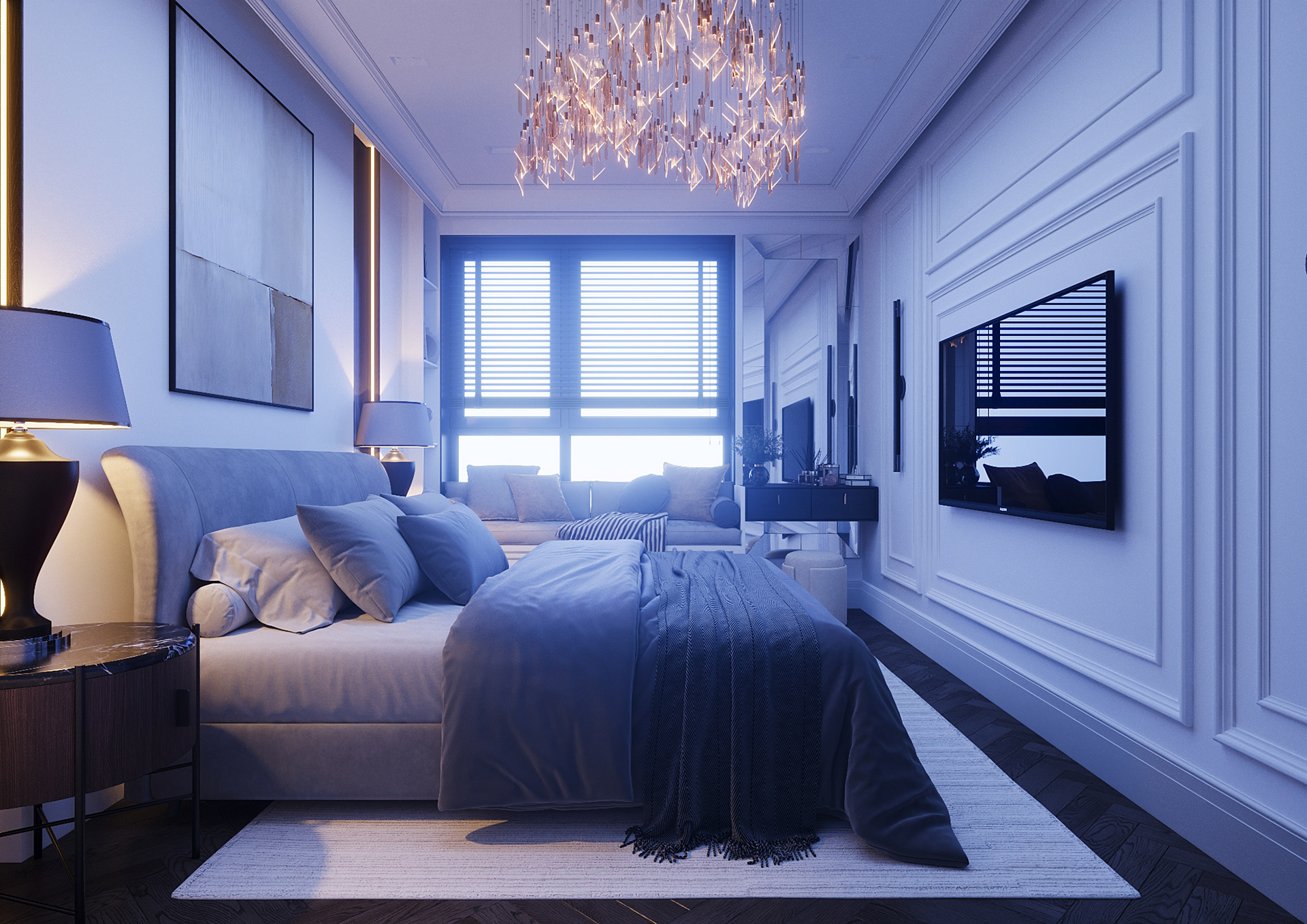BEDROOM INTERIOR. DESIGN + 3D VISUALIZATION-10