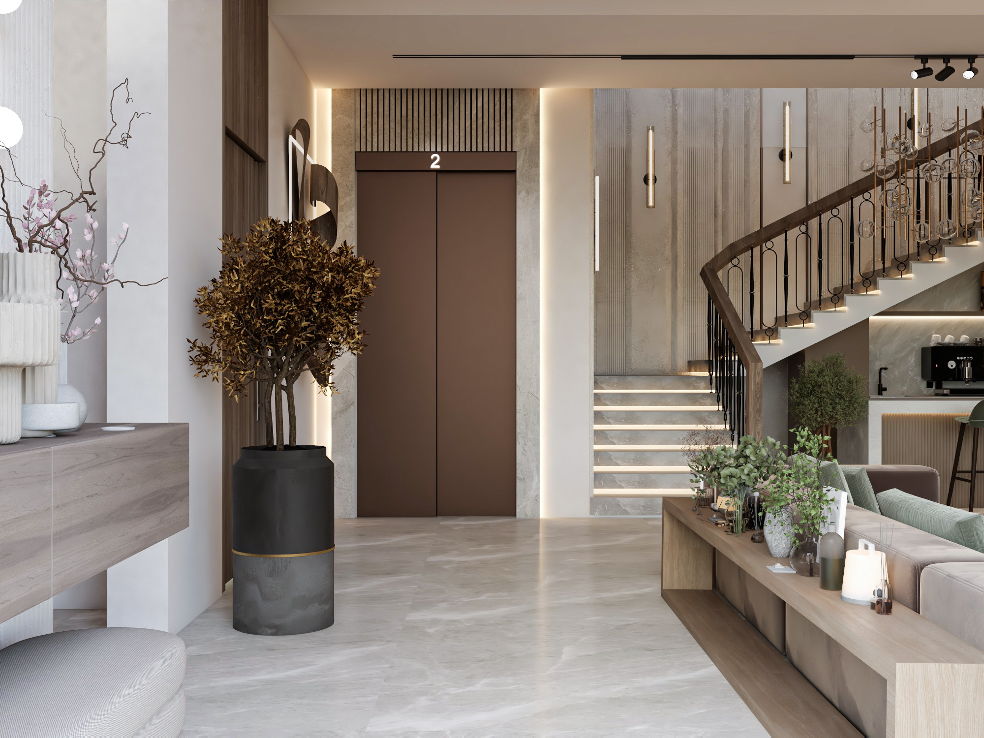 沙特阿拉伯主厅室内设计项目丨ARWA ALHAMDI DESIGN-9