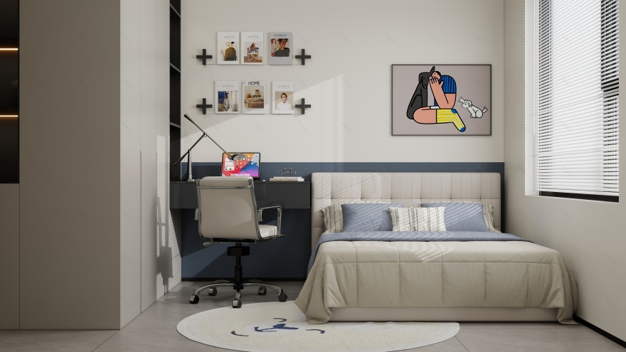 《天河学区房·时光叠影》中古风混搭家居设计丨中国广州丨广州市至雅设计装饰工程有限公司-40