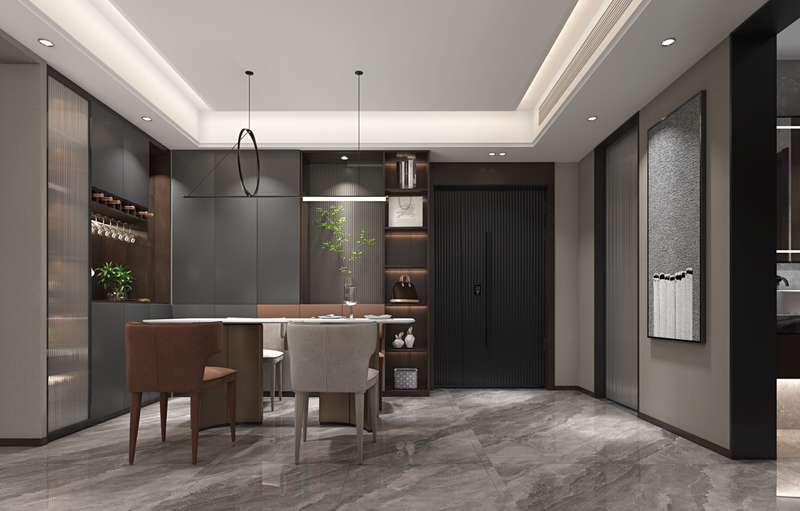 现代风高级感平层住宅设计效果-3