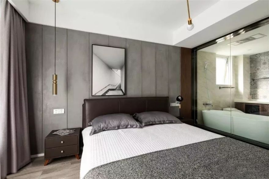 现代简约风三居室,原木大理石打造温馨生活空间-38