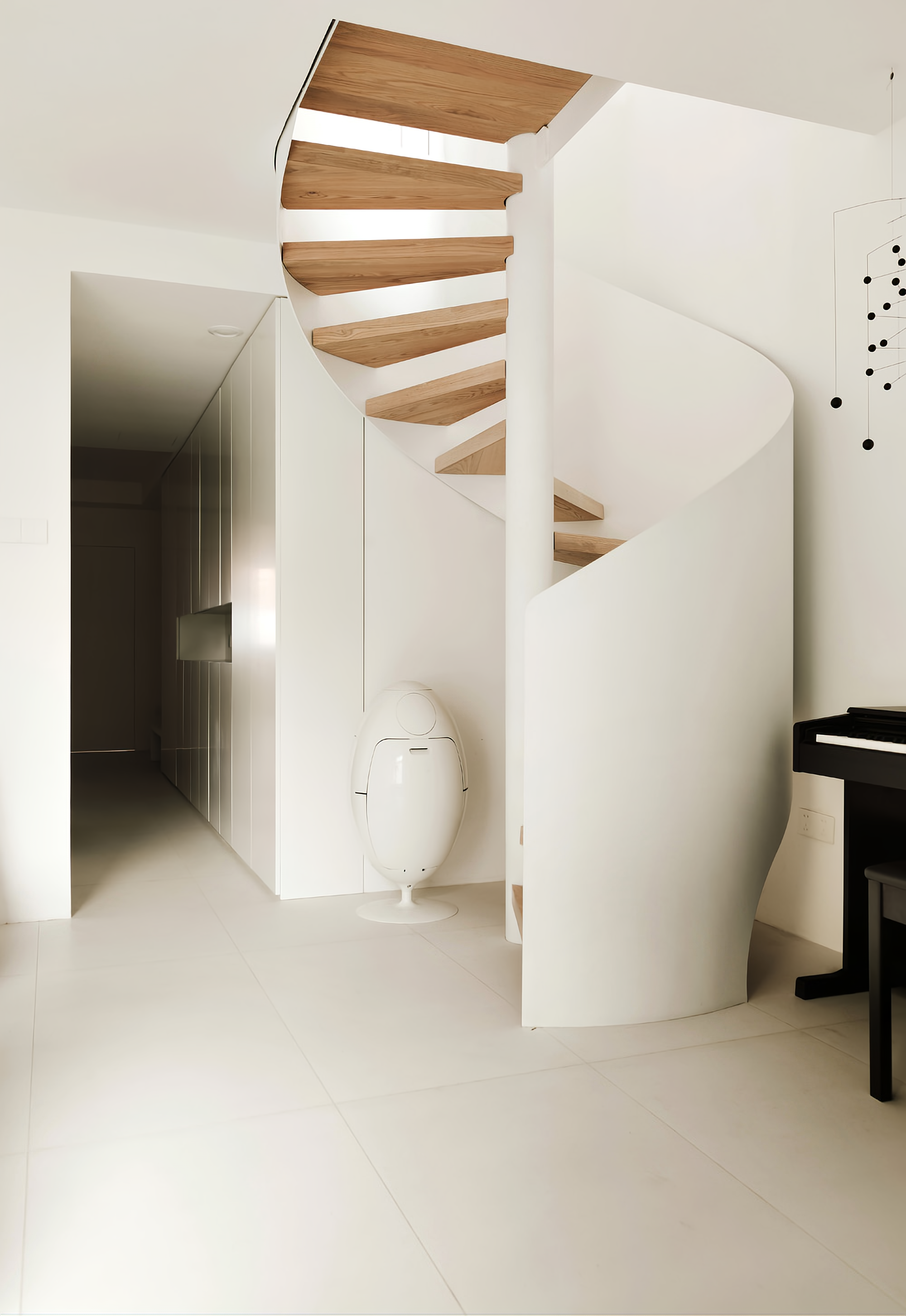 旋转楼梯的家丨中国北京丨NOTHING DESIGN-9