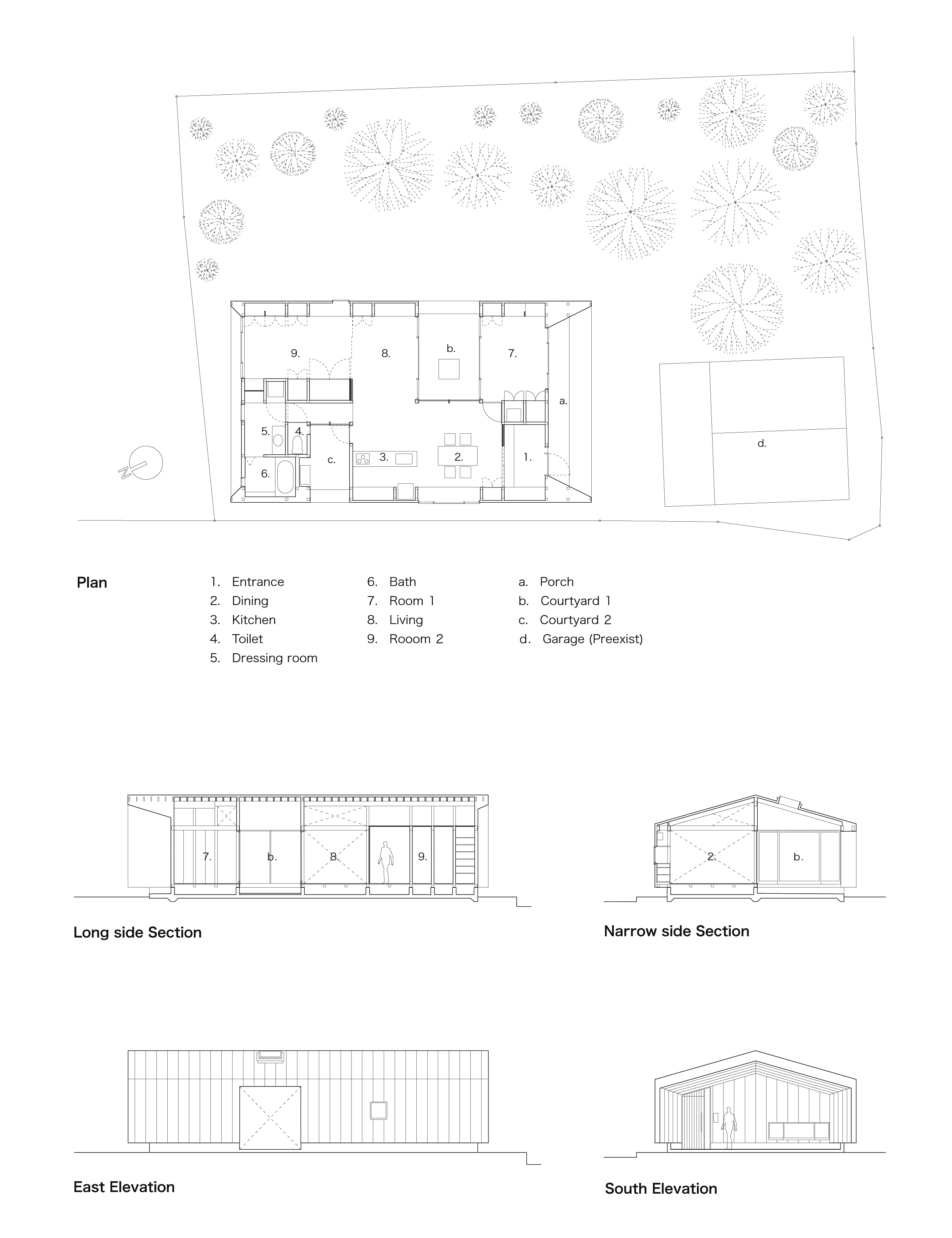 悬臂式壁橱设计 日式庭院住宅-22