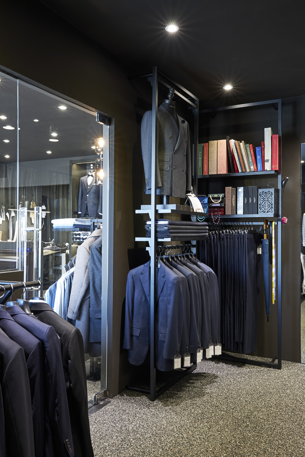 25 平现代男装店，极简黑白色调的魅力-10