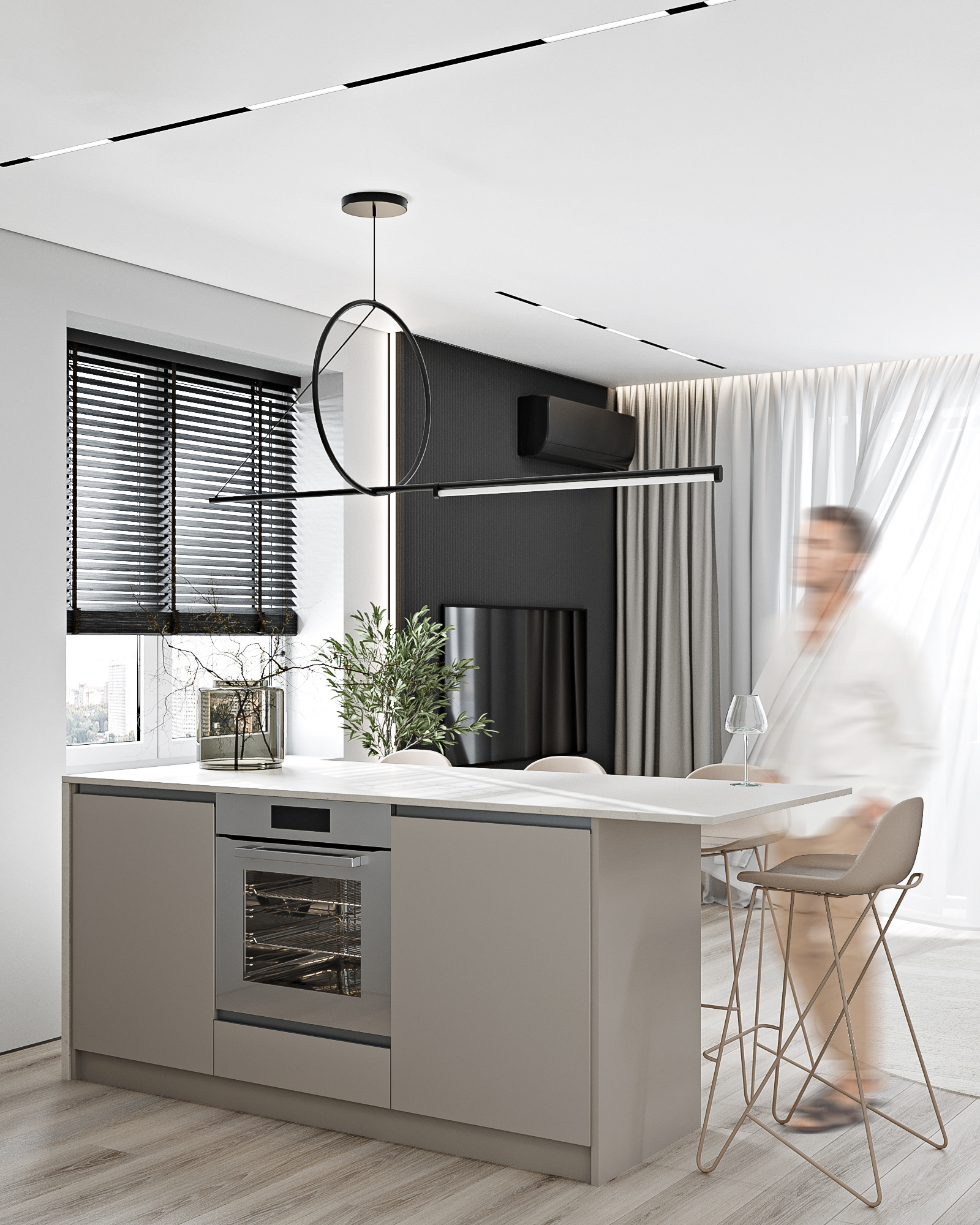 Contemporary minimalistic apartment for a bachelor-5