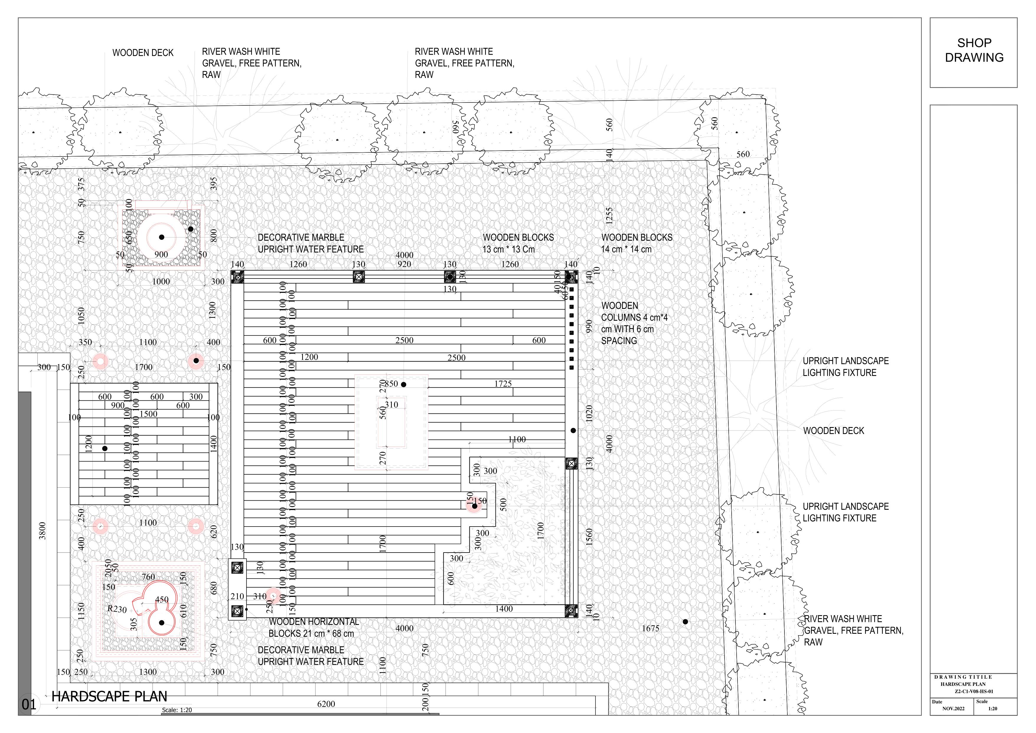 Villa Landscape in Lebanon- Shop Drawing-3