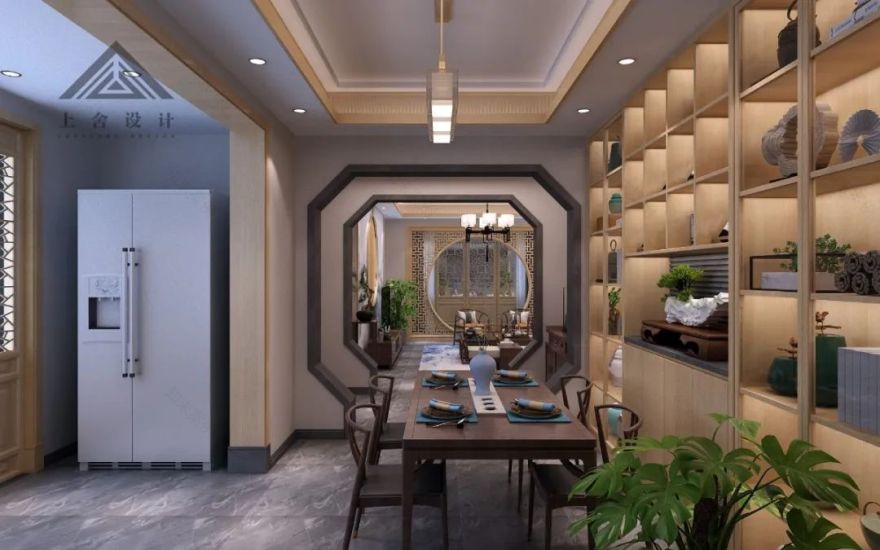新中式风格匠园复式设计,演绎传统与现代的完美融合-18