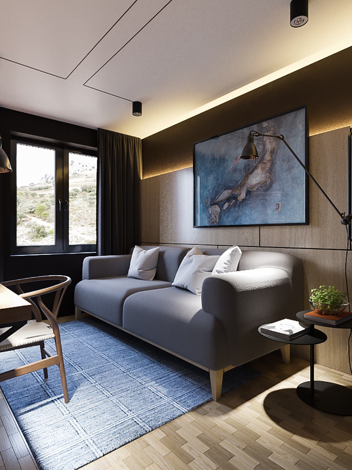 石墨色调的 loft 公寓设计项目丨白俄罗斯明斯克丨“Станза”工作室-41