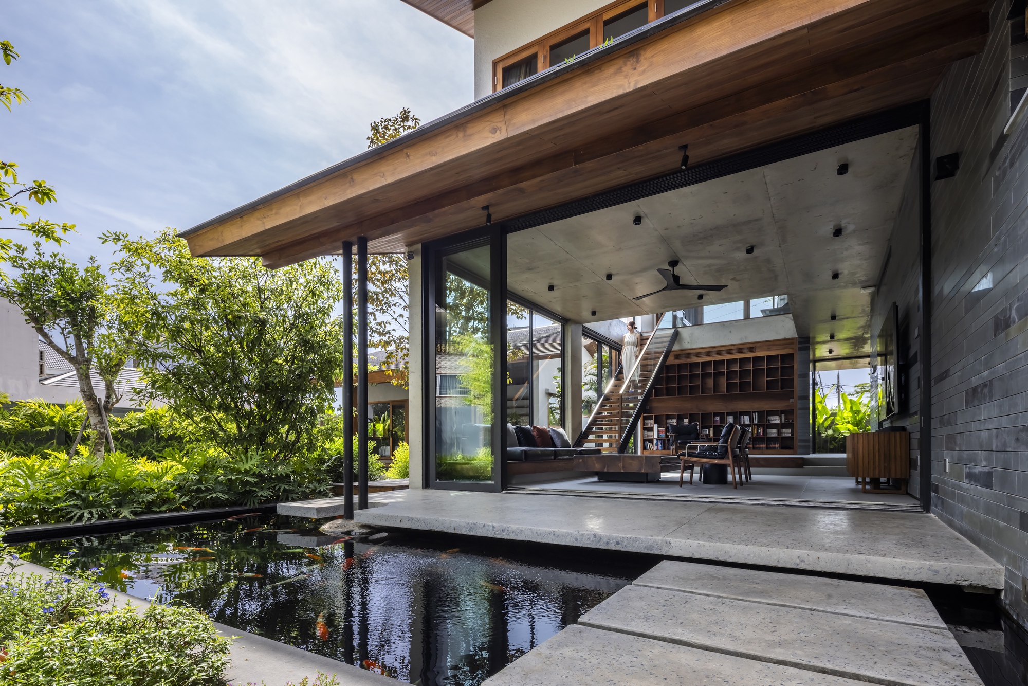 别墅庭院丨越南丨AN NAM Architecture-41
