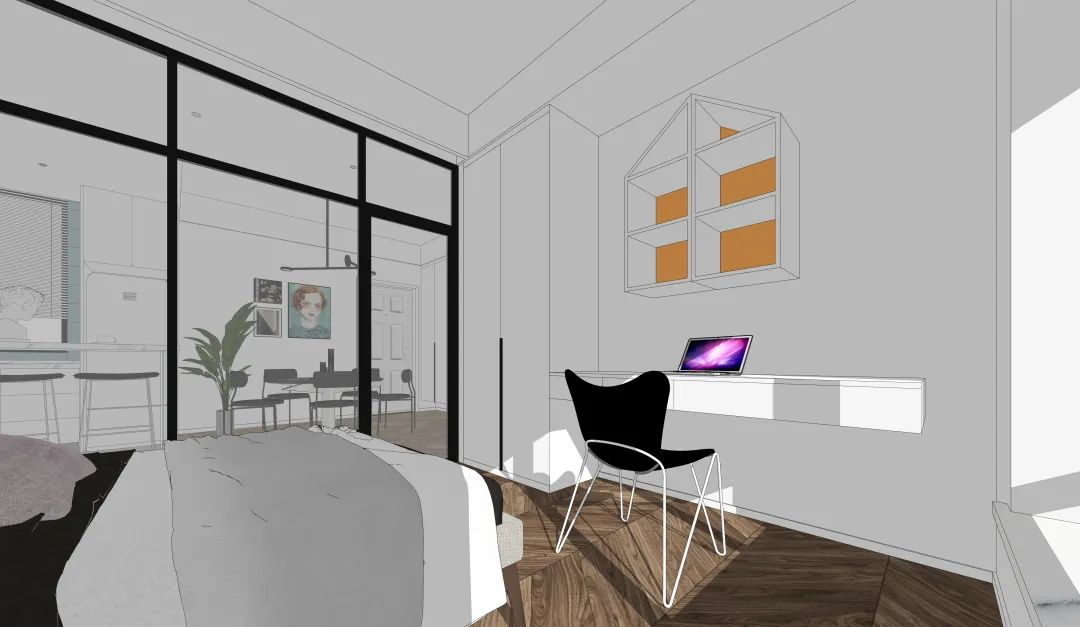 谱色辰夏作品 | 淮安 86 平米学区房打造活泼沉稳的秘密花园-28