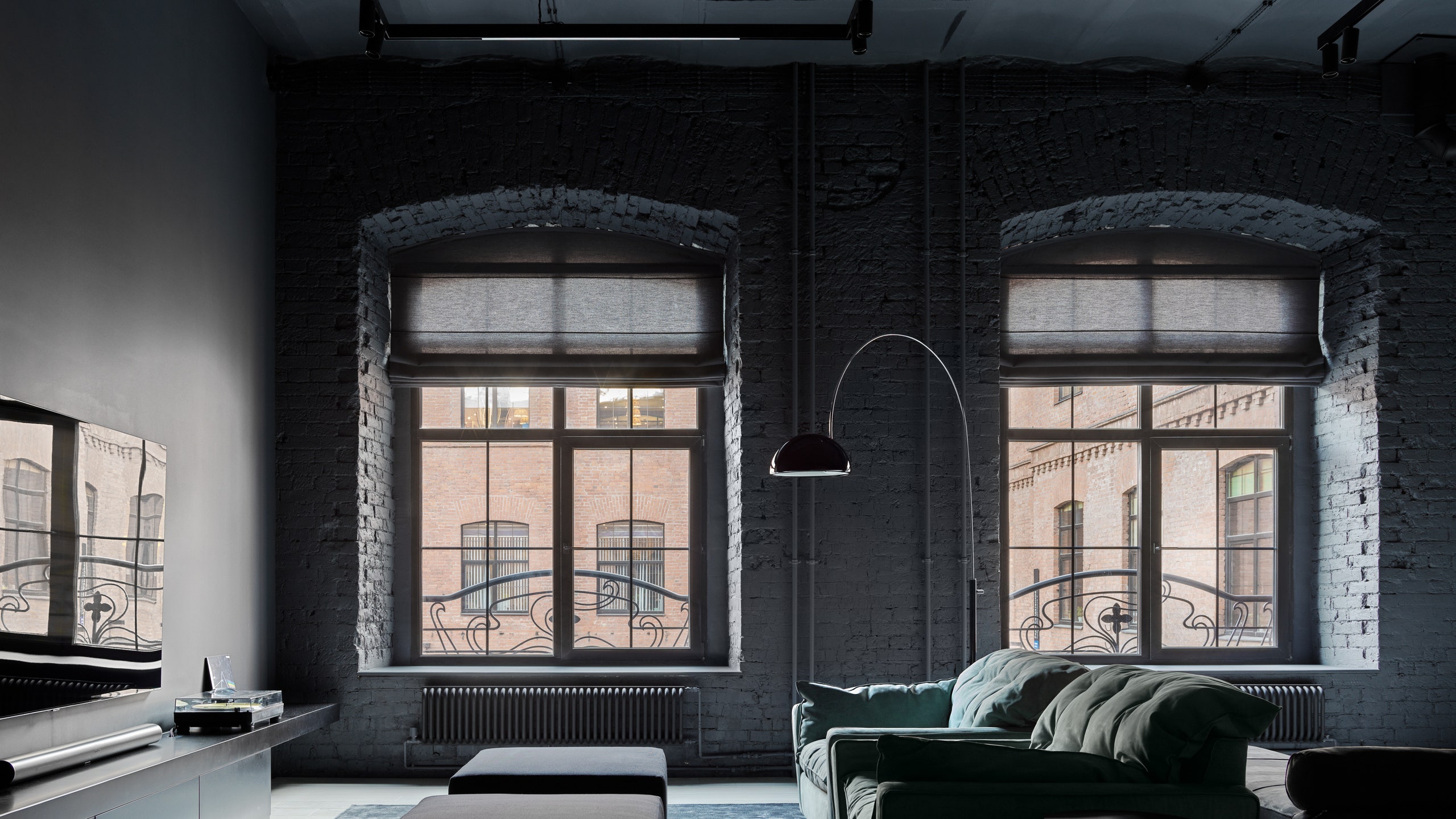 150㎡原工厂建筑内公寓设计丨俄罗斯莫斯科丨设计师塔季扬娜·库兹明娜-2