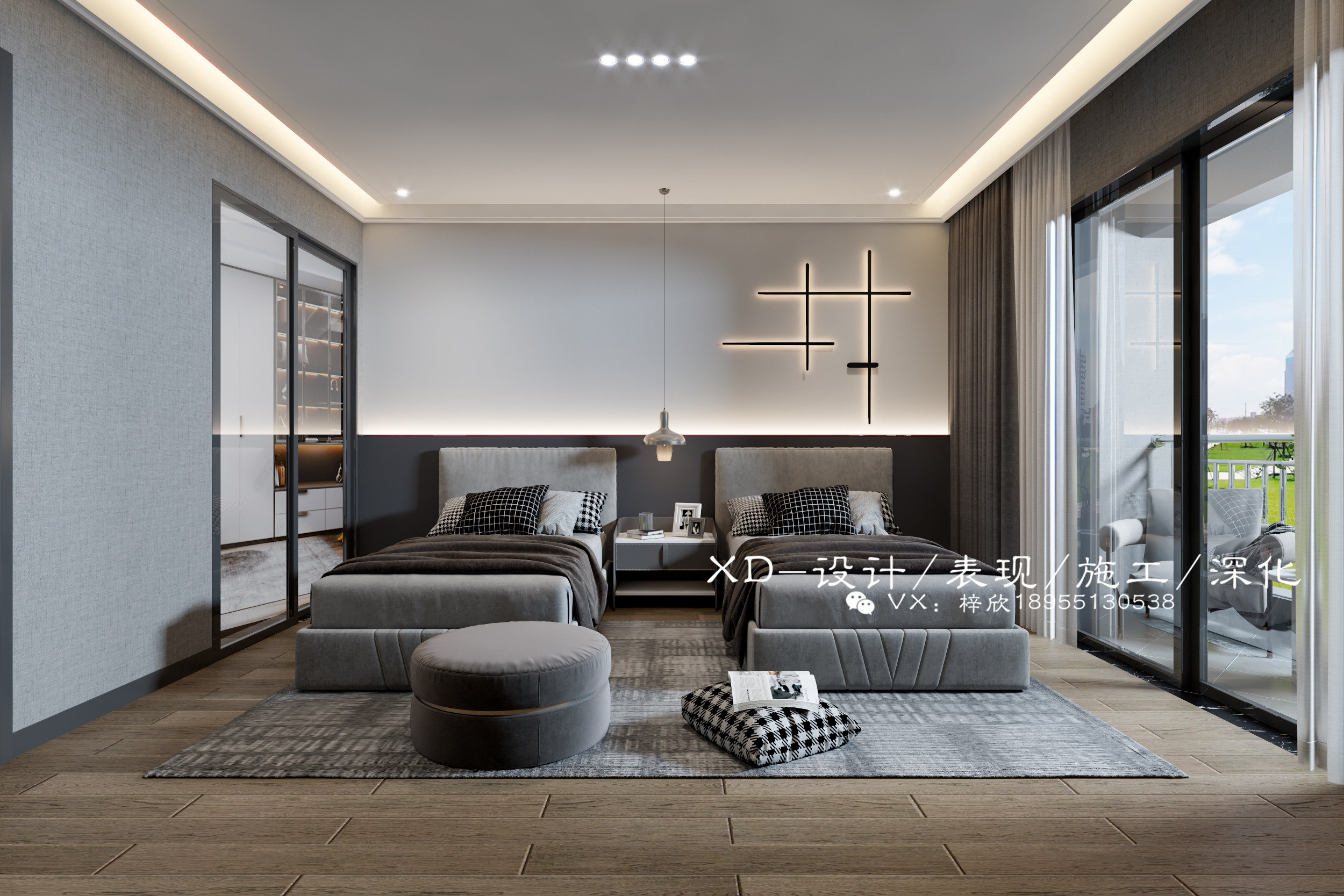 黑白灰小别墅 自带商务属性的风格-7