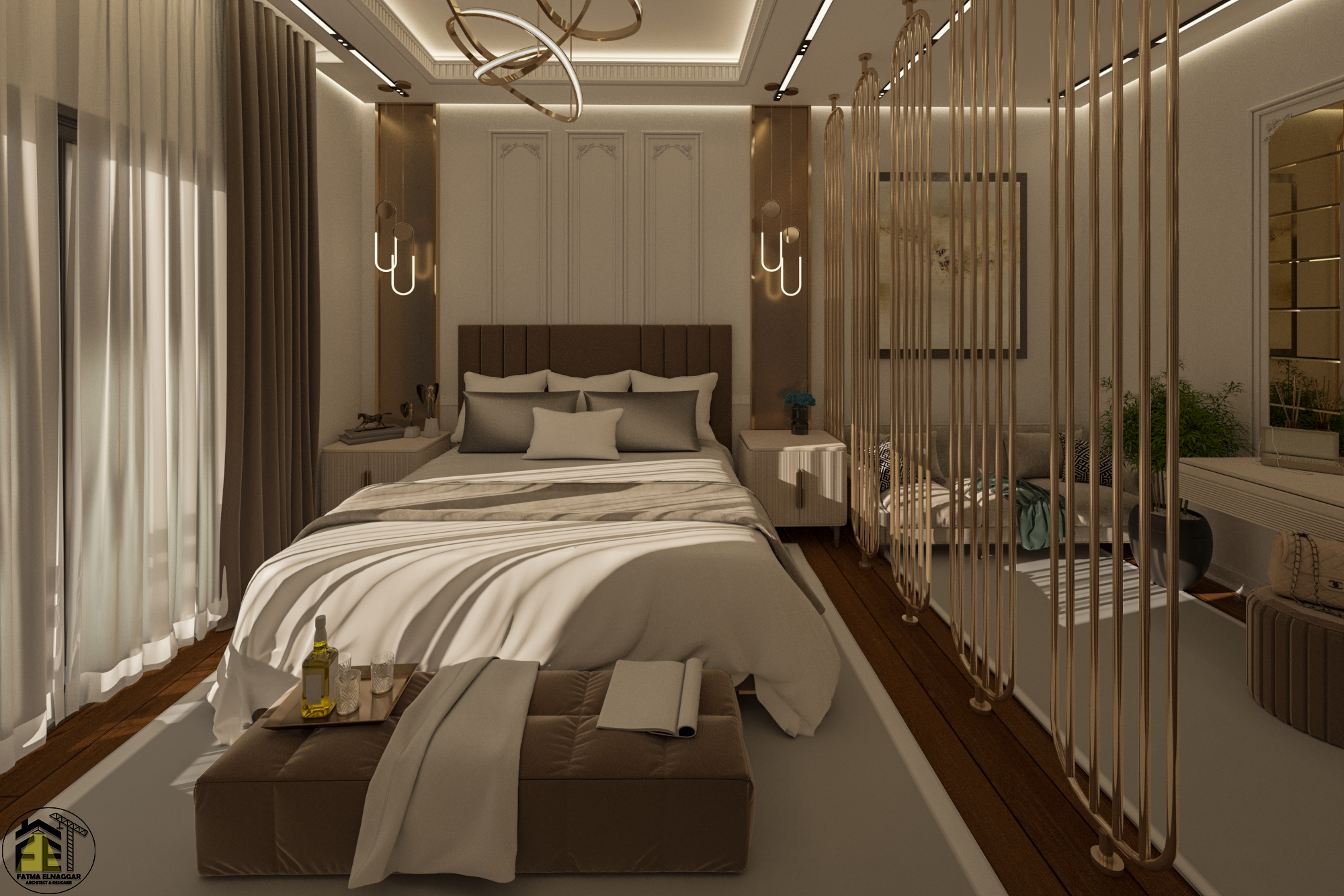 "Interior Master Bedroom Design & Shop Drawings"-2