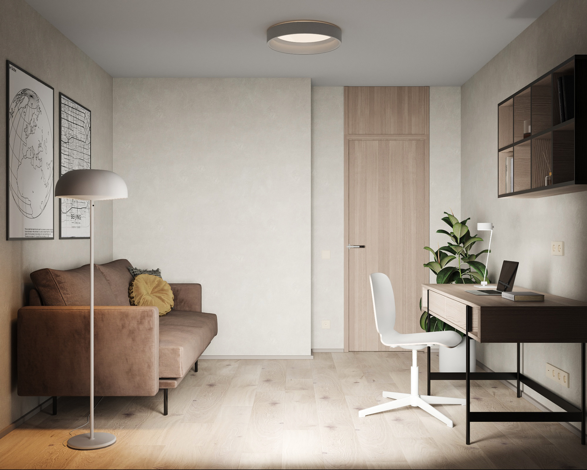 宁静美感的公寓设计-13