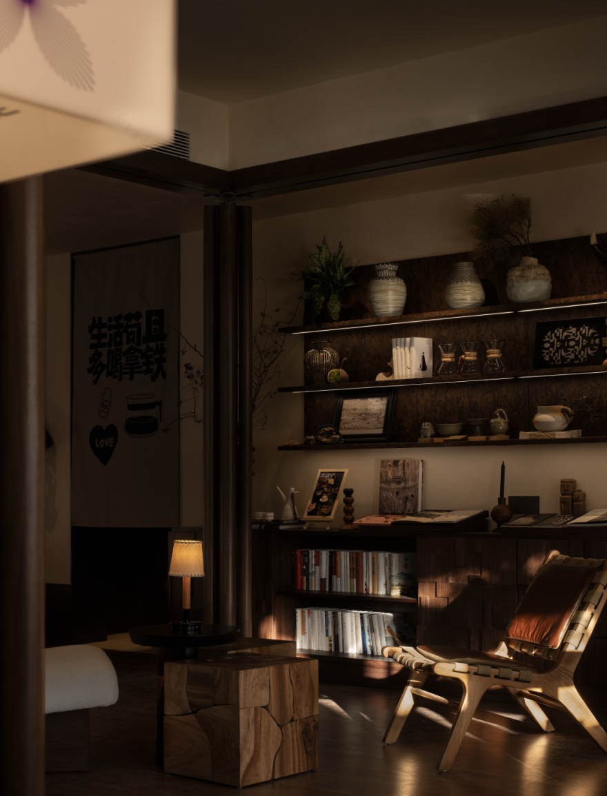 西安招商 · 林屿缦岛丨中国陕西丨软装元禾大千,缦岛咖啡硬装明德设计-10