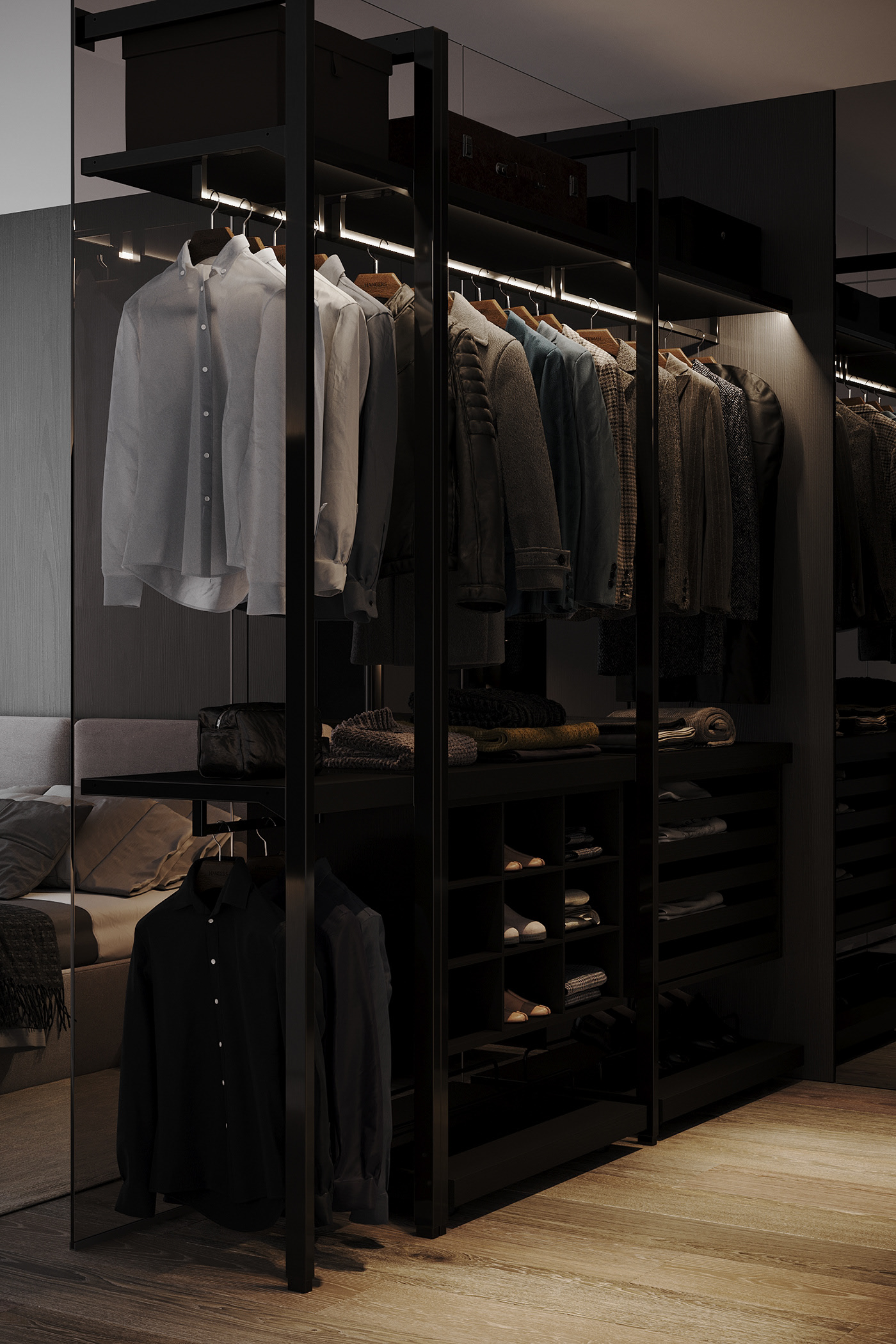 质感黑白灰空间设计  细节超多-18