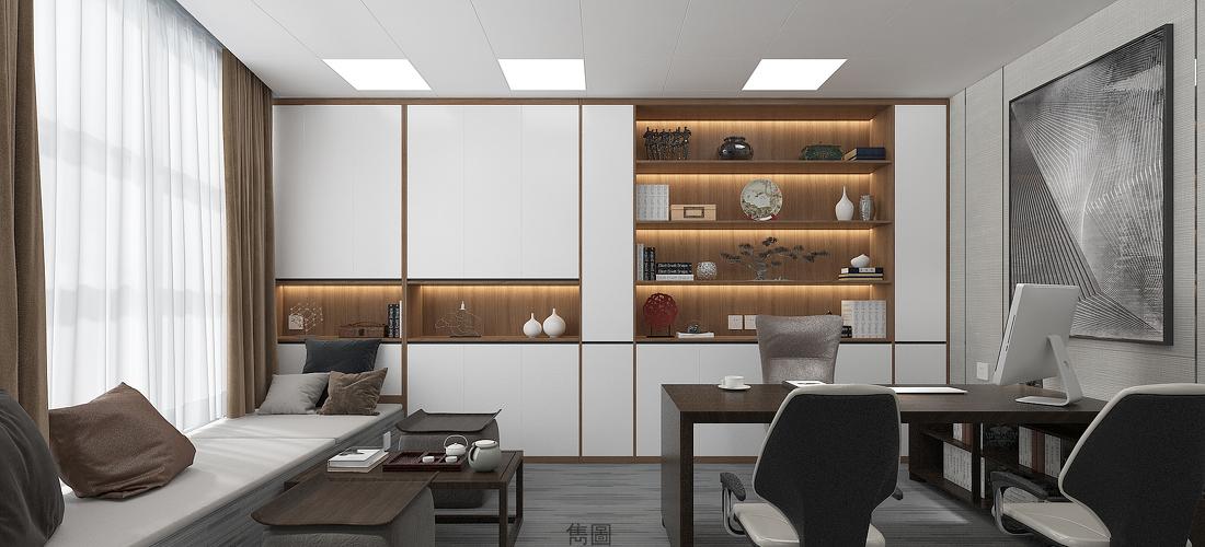 南沙区口岸大厦华盟写字楼办公室设计-35