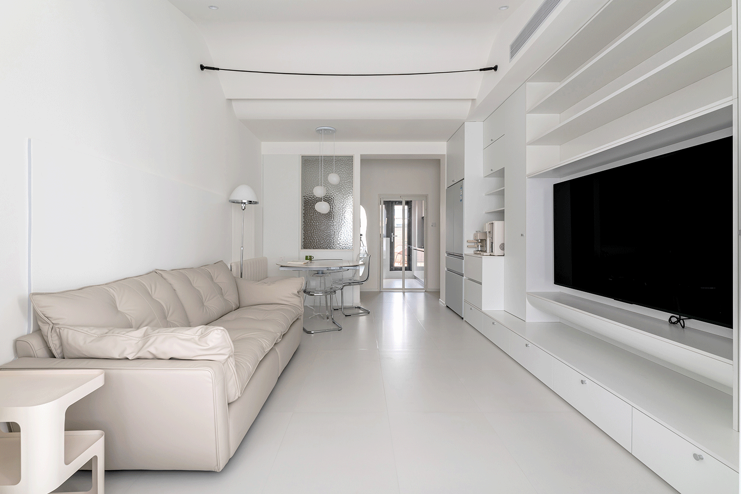 理想的奶油风,构建气质满满的未来四口之家丨中国北京丨久栖设计-7