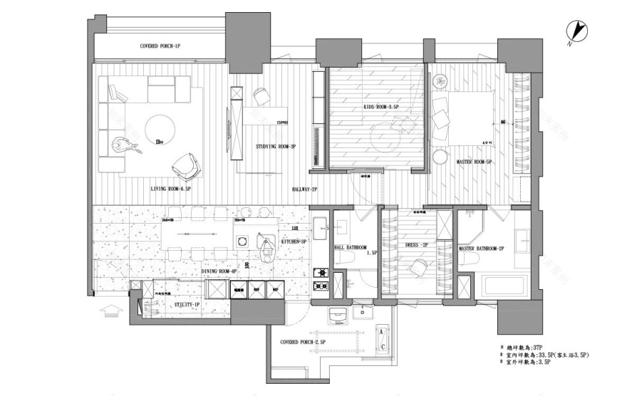 人生故事融入空间,打造充满深度的开放住家 | 北欧建筑设计 |-20