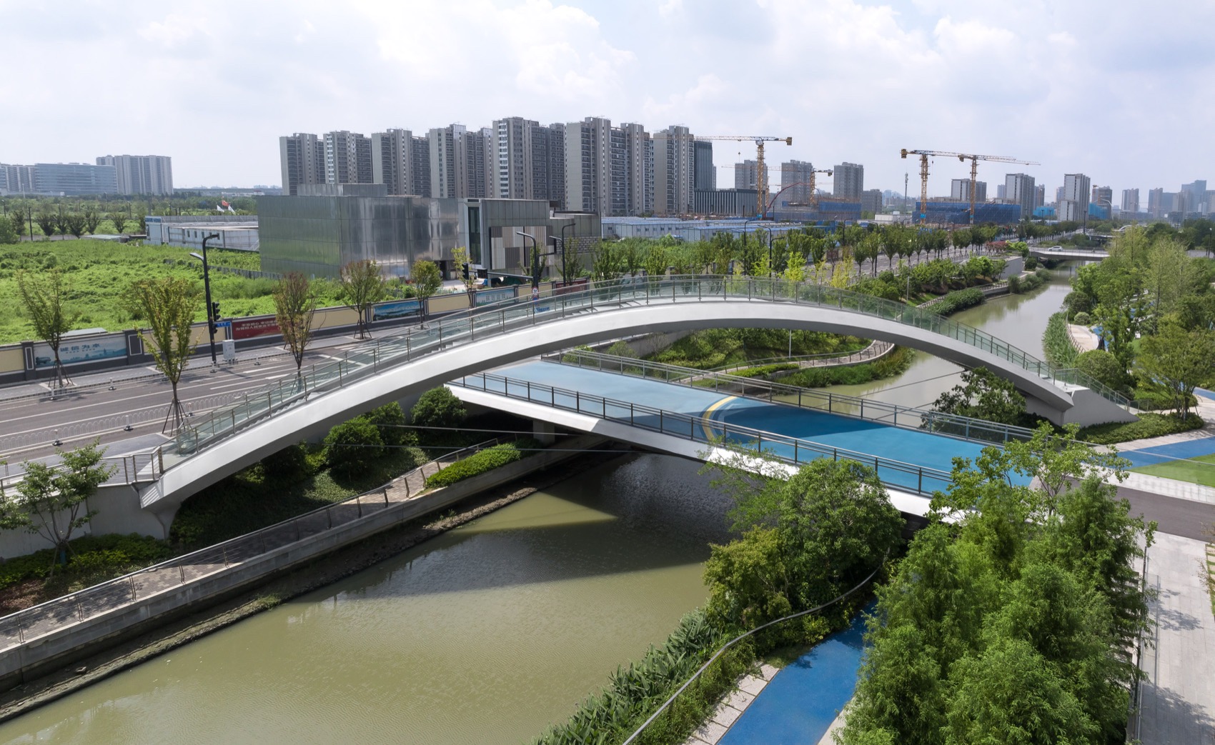 南京南部新城步行桥和车行桥丨中国南京丨NAN 建筑事务所+和作结构建筑研究所-13