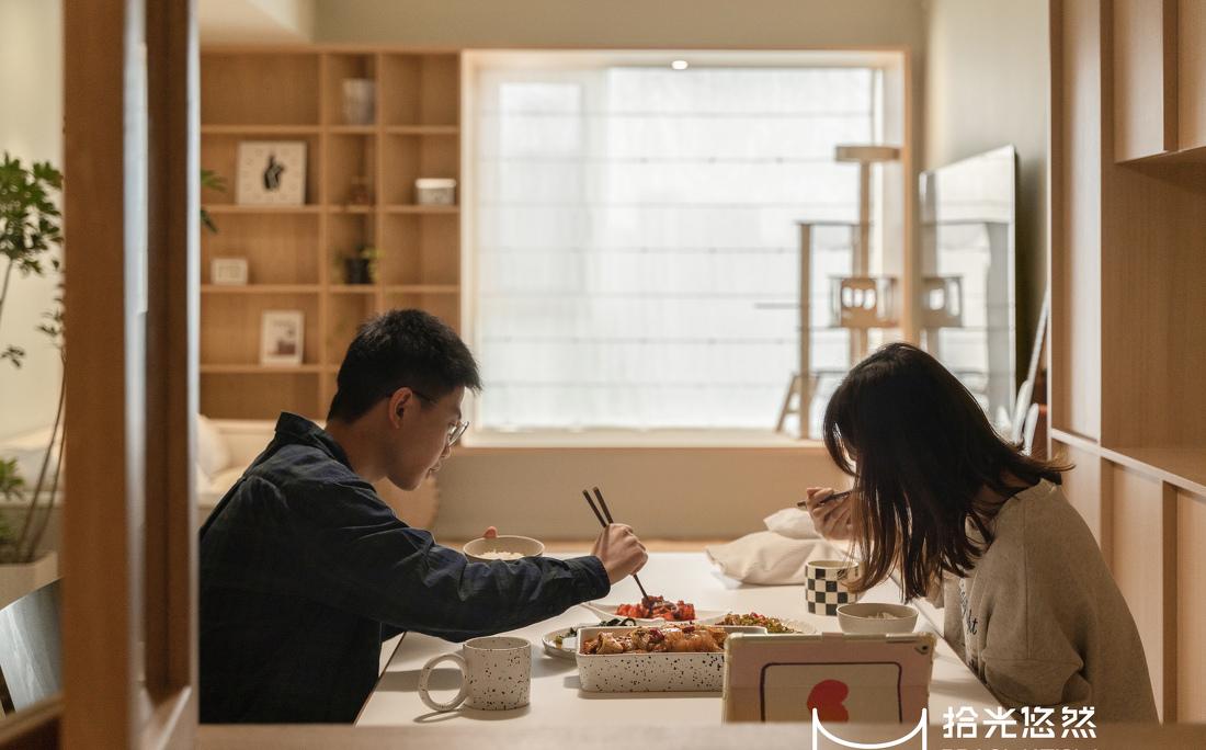 阳光治愈系原木家居小户型-17