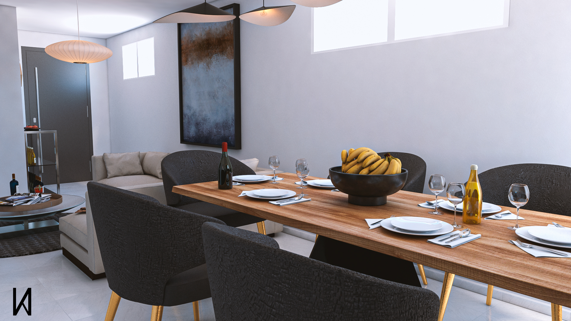 Propuesta de interiores Casa Familiar-1