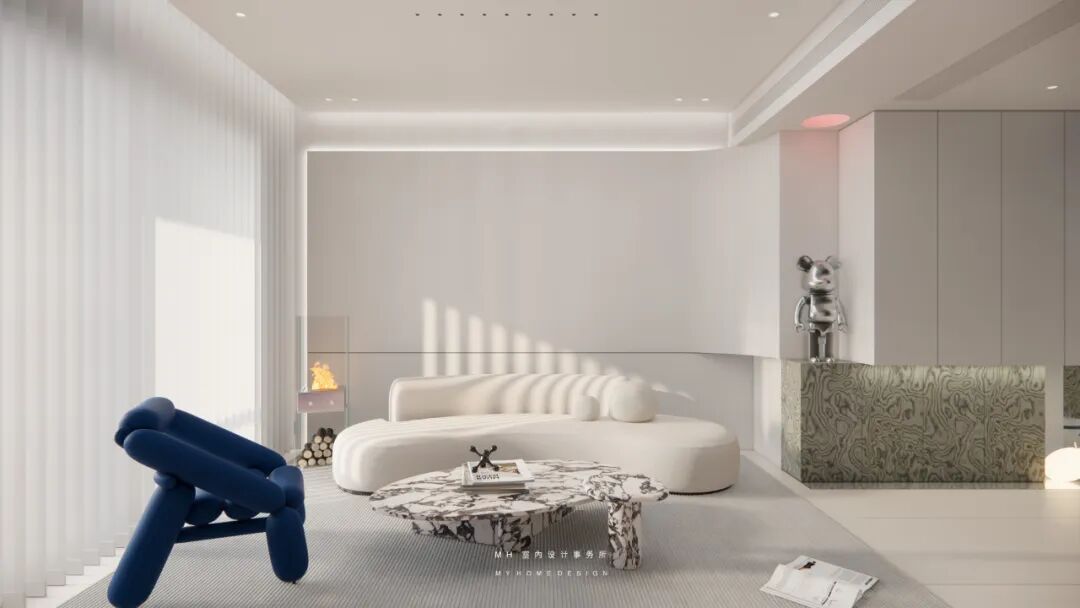 【首发】MH设计新作：素净•情感▏极简表达美学空间-17