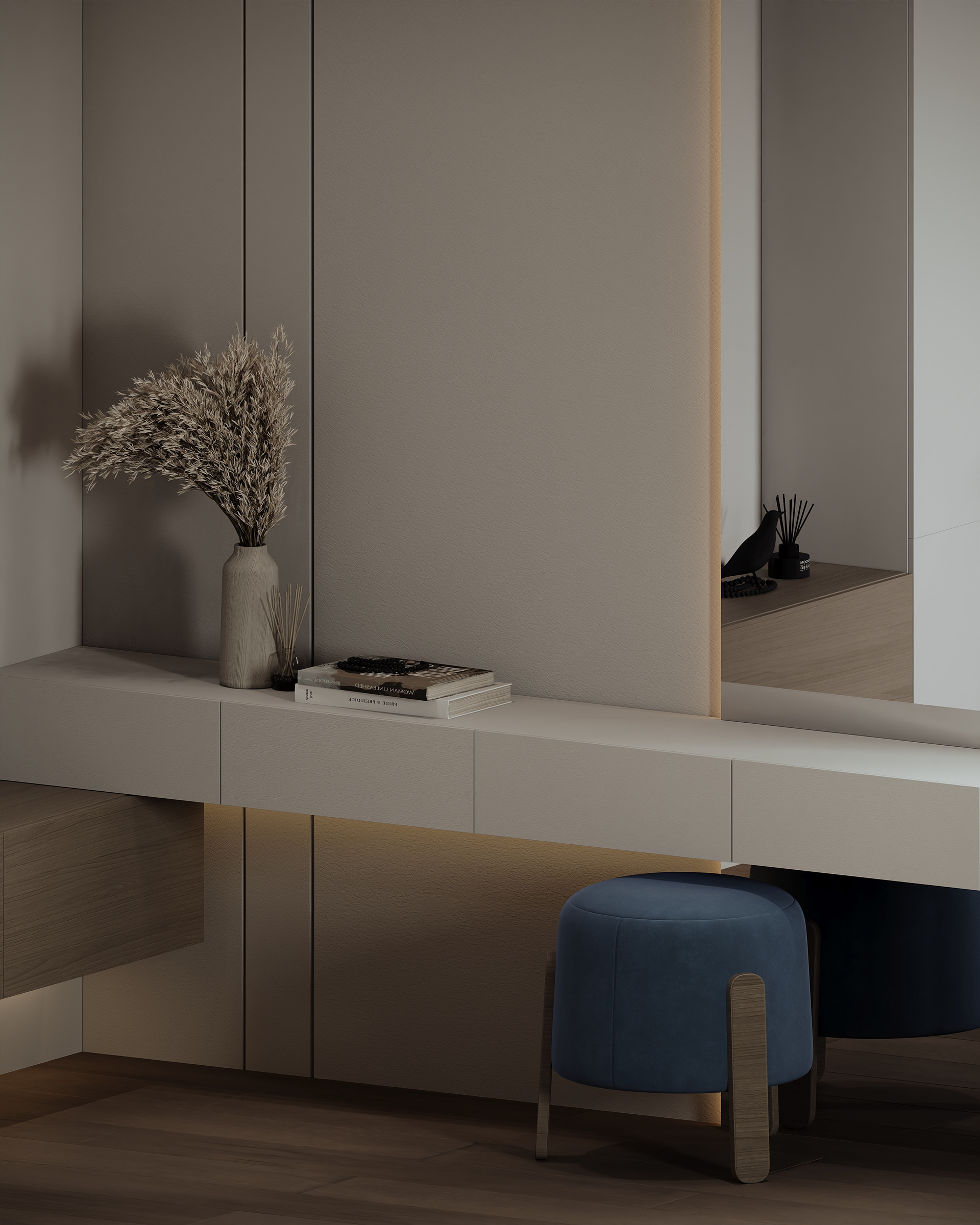 Blue Comfort Double Bedroom | Interior Design-21