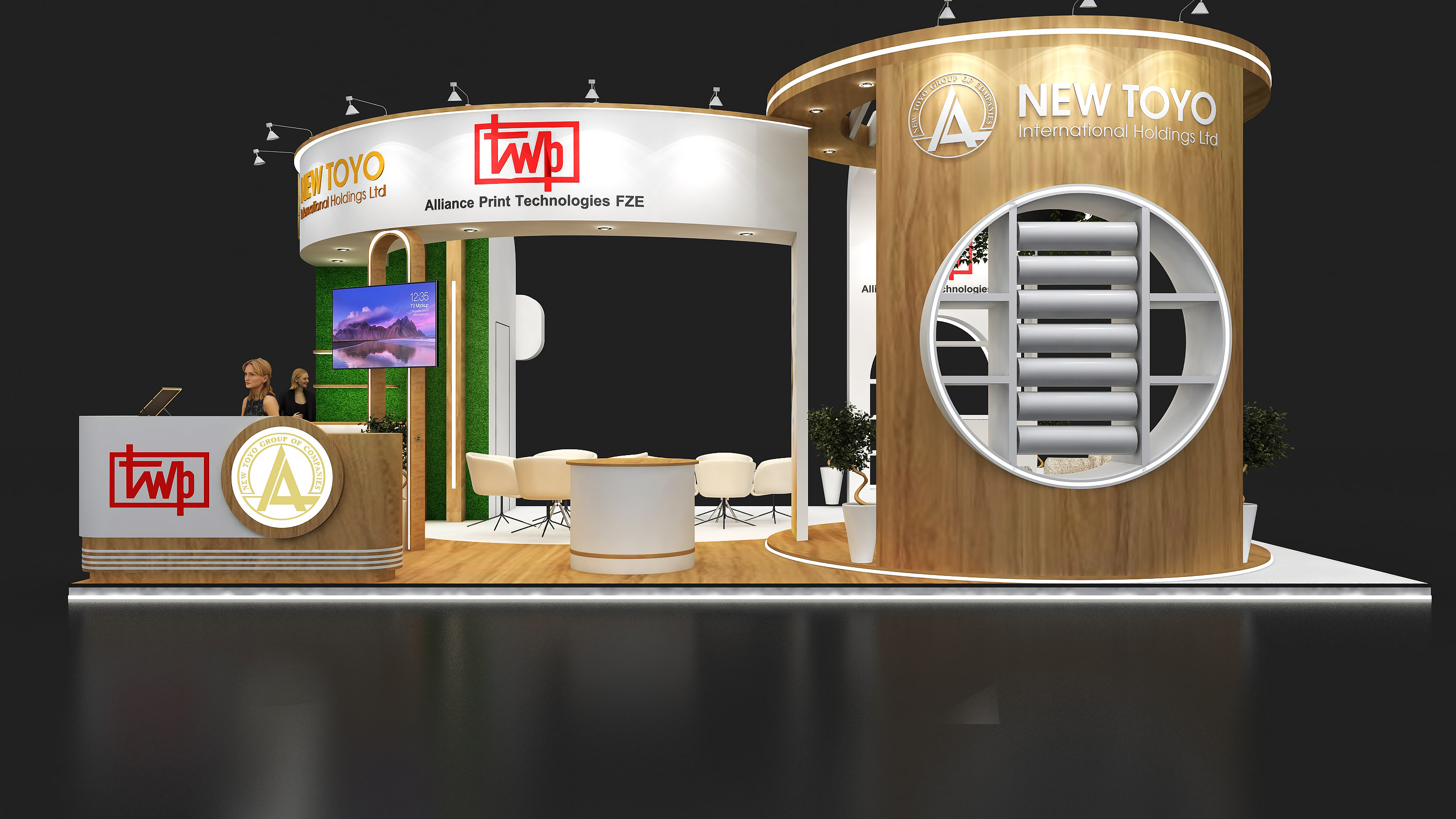 NEW TOYO 8X6M STALL DESIGN IN SAUDI-1