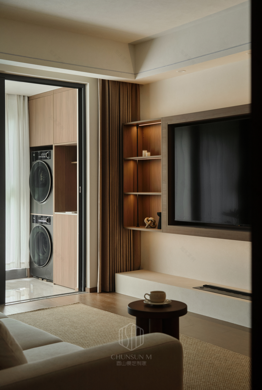 玄武映园186㎡|侘寂中古,将生活的烟火气凝练为空间诗学!-12