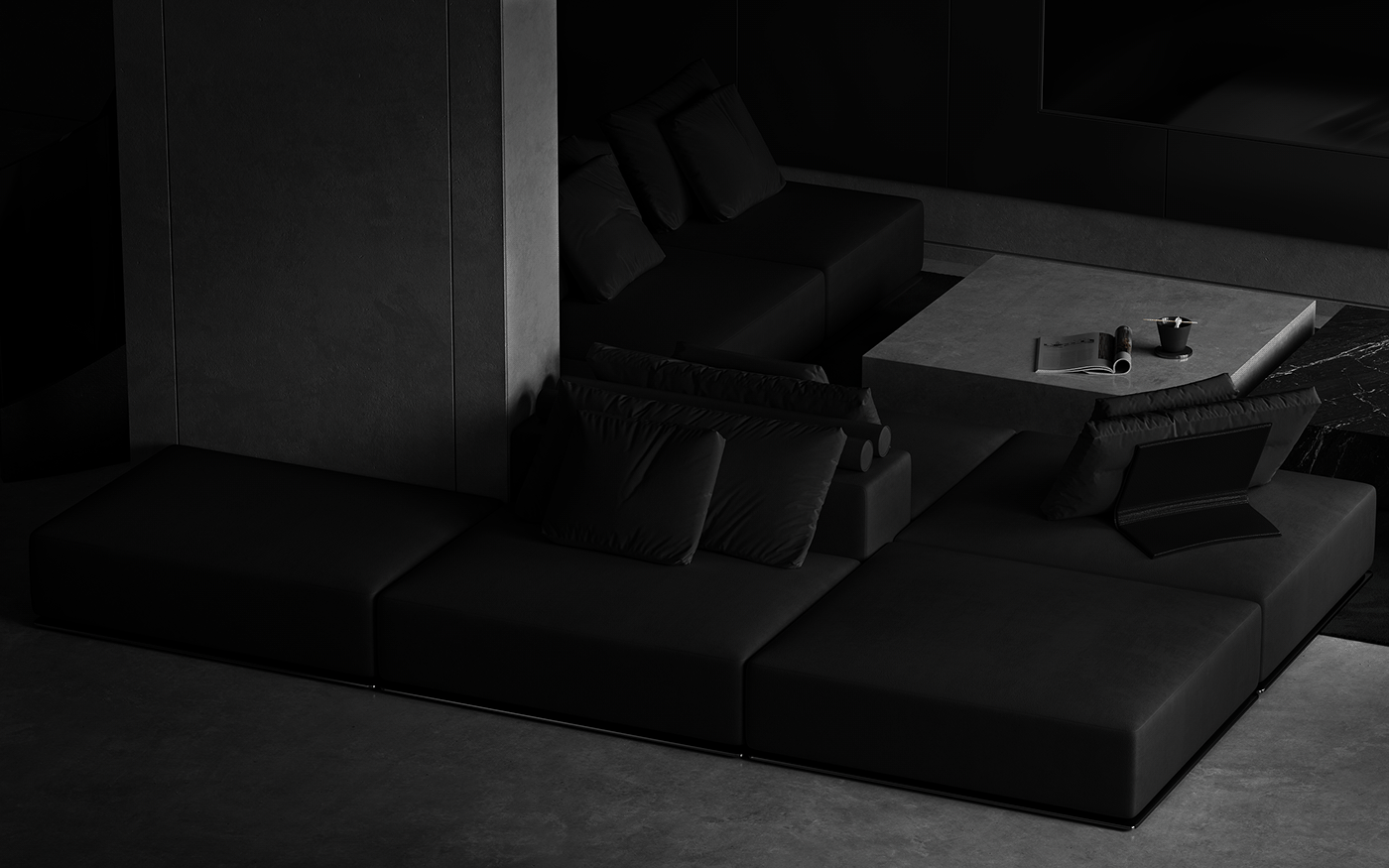 130平 高级黑色系空间，超赞！-25