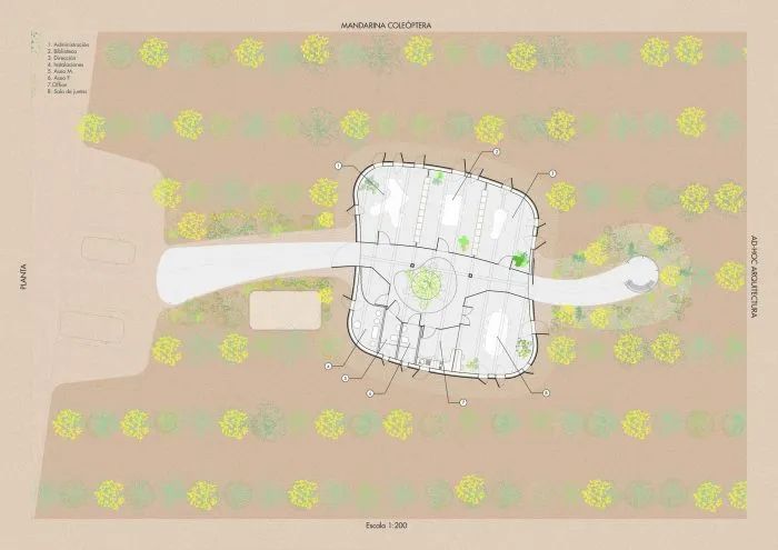 西班牙有机柑橘农场的环保总部设计丨Adhoc Arquitectura y Territorio-11