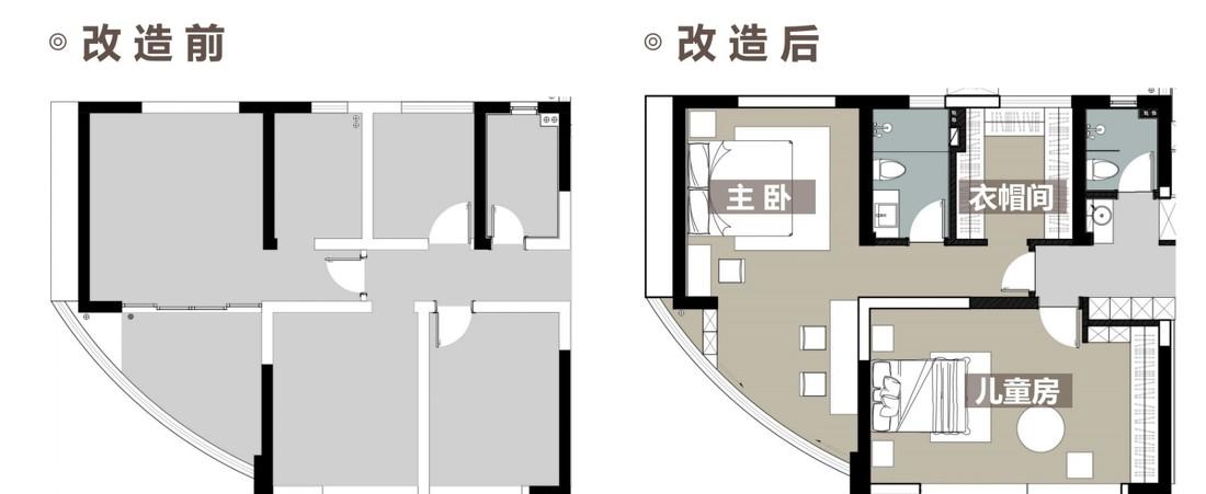 拾光悠然设计丨 170㎡大平层 4 房改 2 房，当代人的断舍离-40