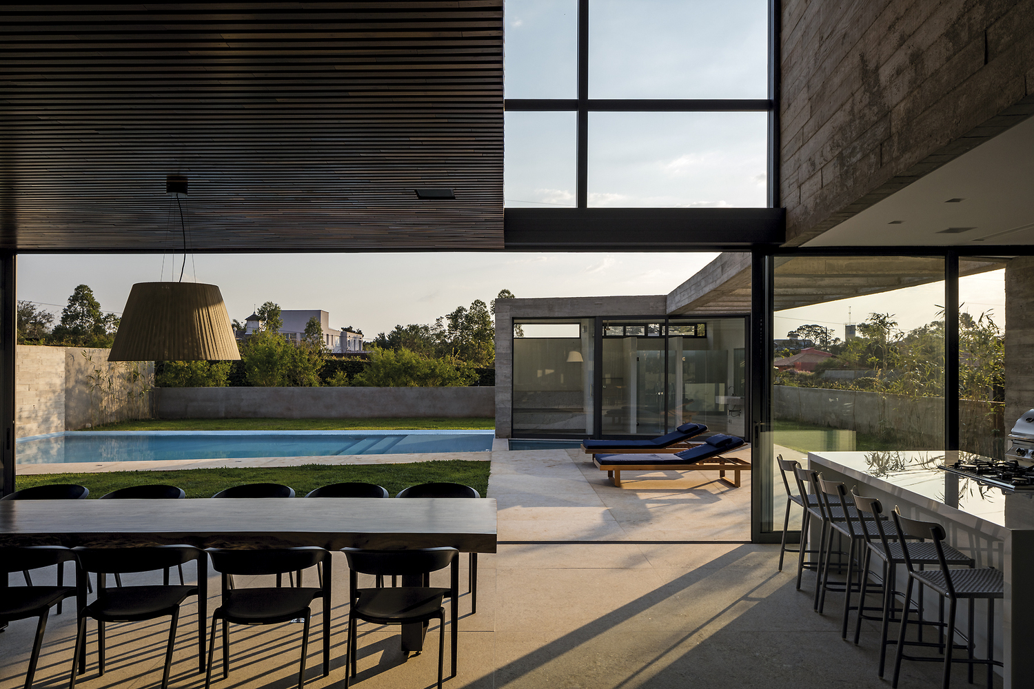 巴西 Braga House 绿色生态现代住宅-27