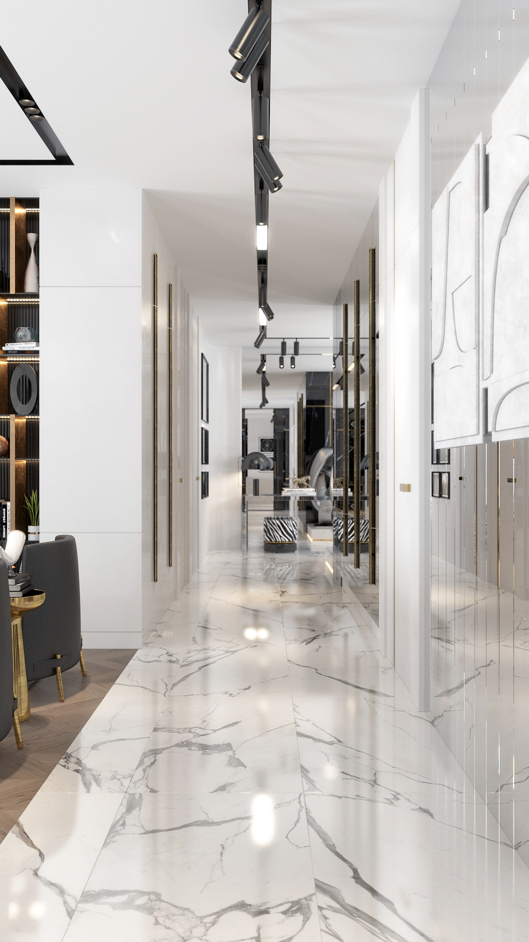 Black and white house-29