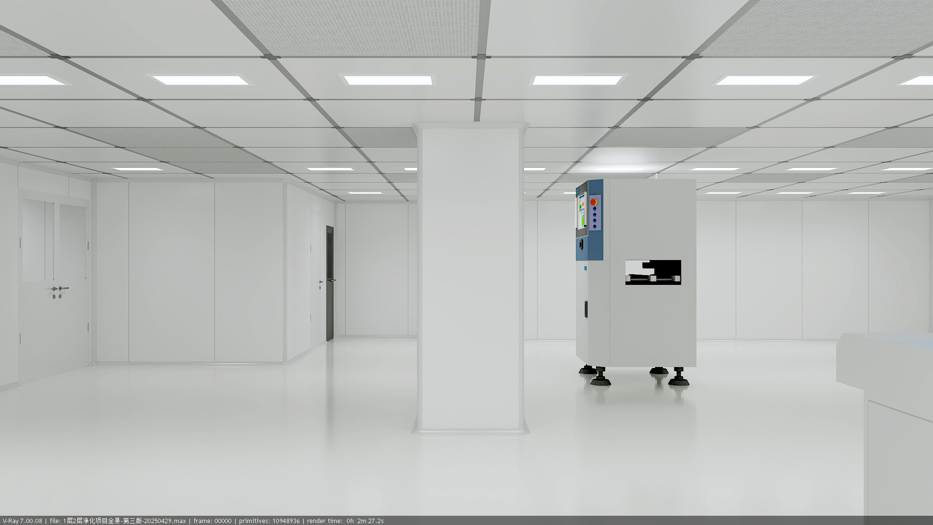 半导体车间效果图渲染-6