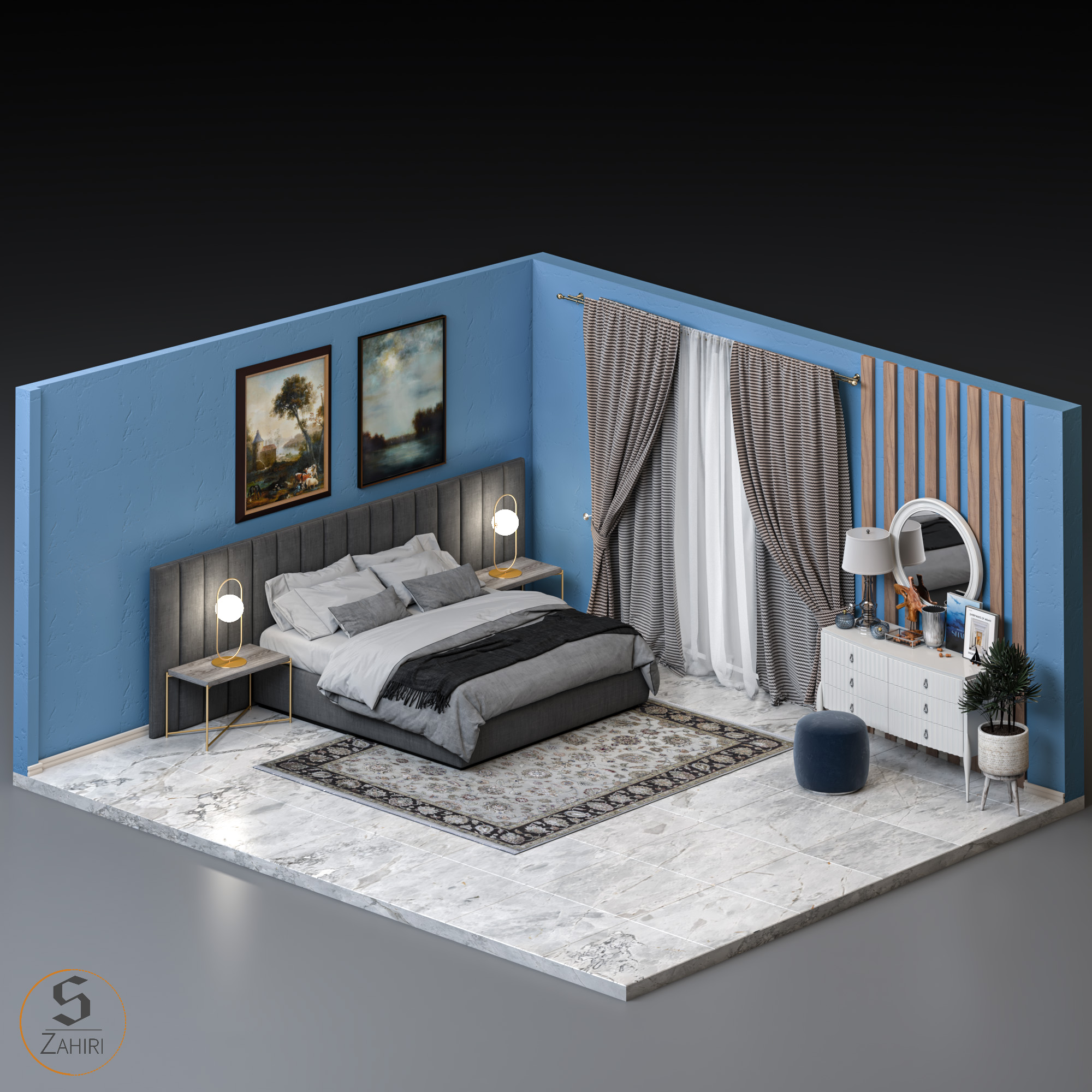 Isometric bedroom-5