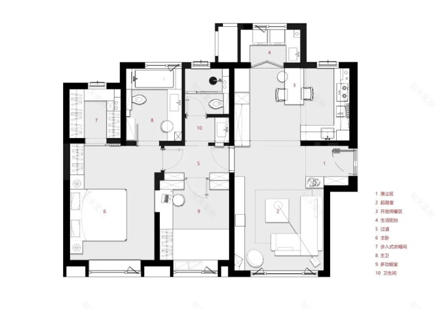 《暗·语》住宅设计丨中国天津丨末那识-43
