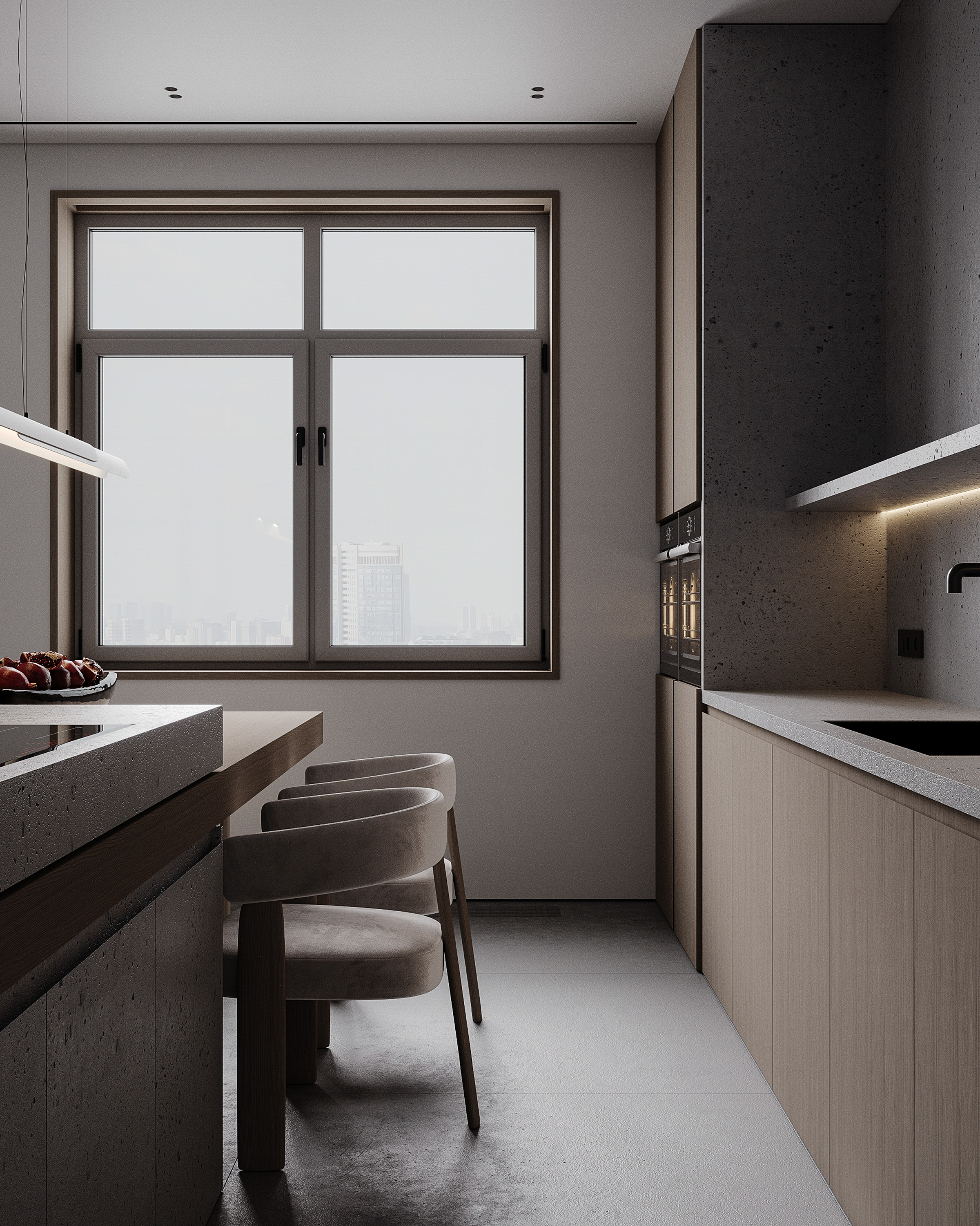 Visualization of the kitchen living room-9