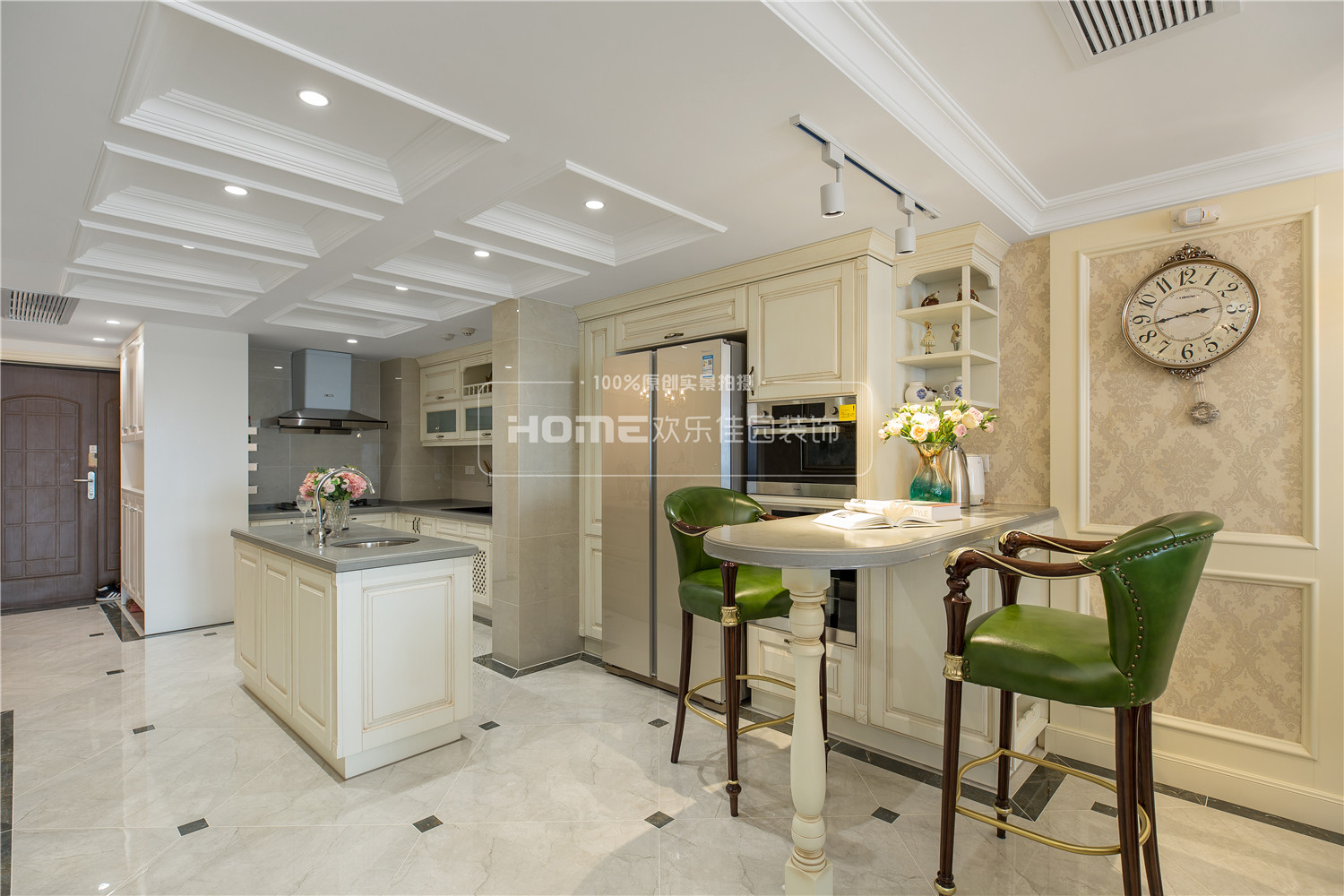 成都三利云锦 135 平米新古典之家 | 精致大气,开放式厨房设计亮点突出-35