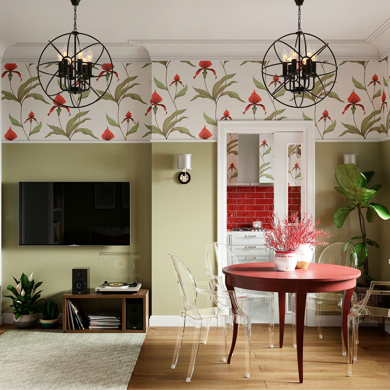 色彩盛宴 | 78 平混搭风格公寓设计-3