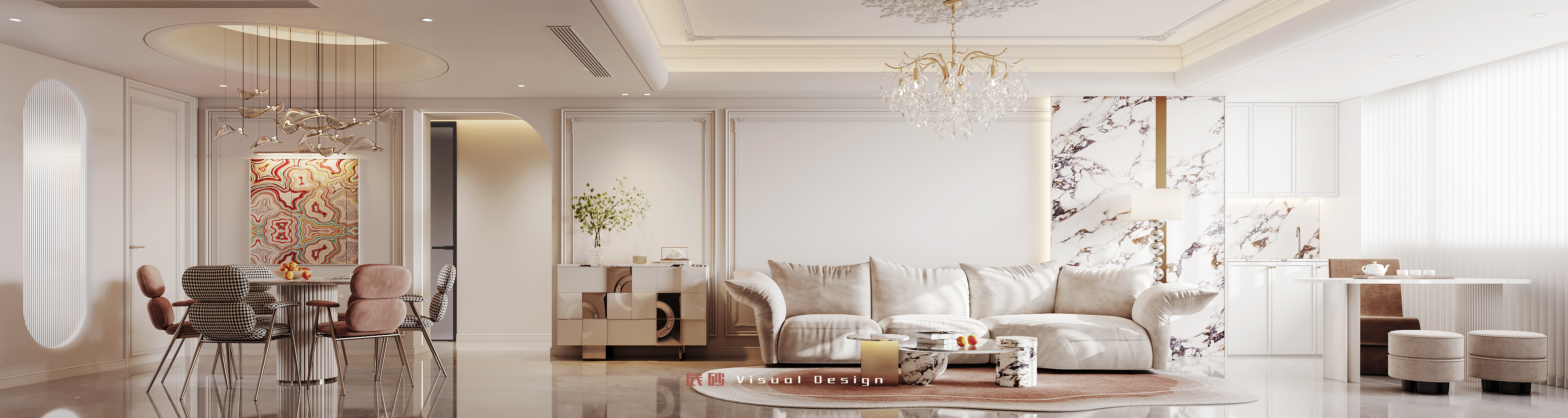 法式轻奢住宅设计丨辰砂设计-11