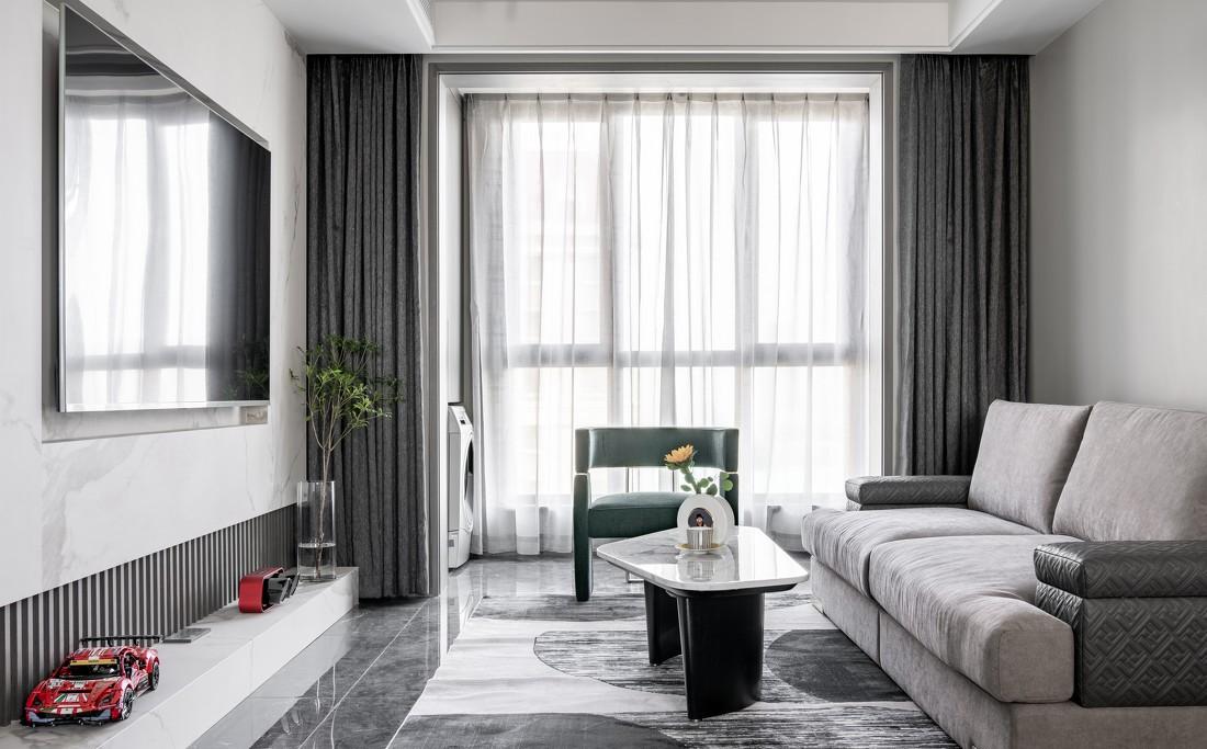 极简黑白灰调乐高主题平层设计-21