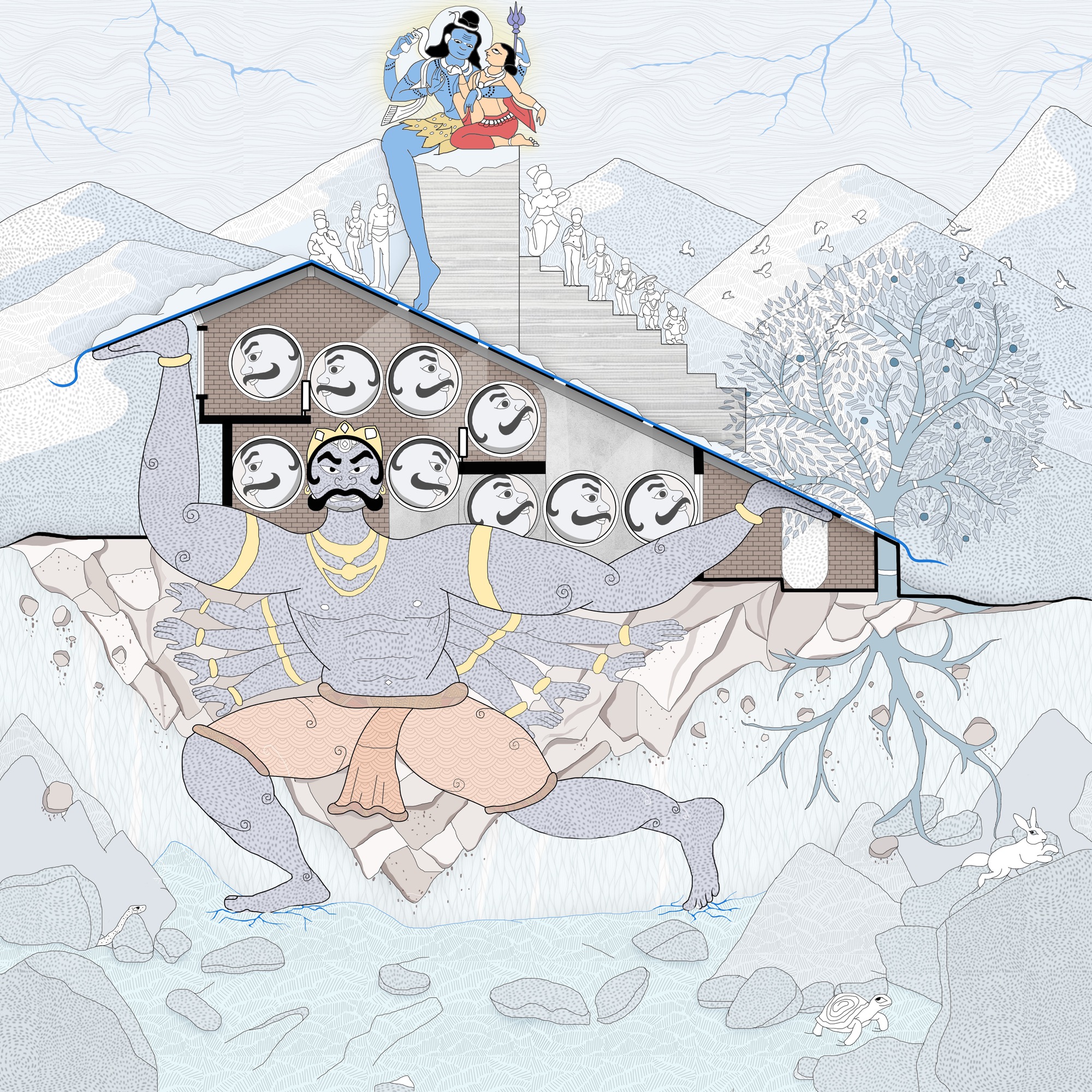 兰格曼奇大厦丨印度丨PMA madhushala-55