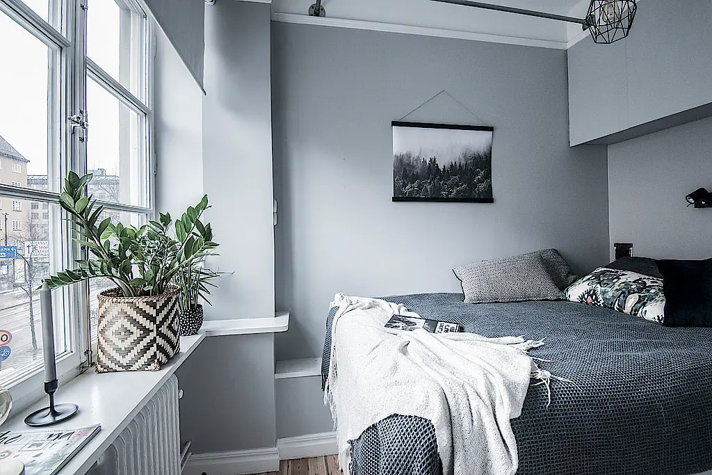 鲜亮色彩点缀的北欧风格 | 以白色为基调的清新空间-36