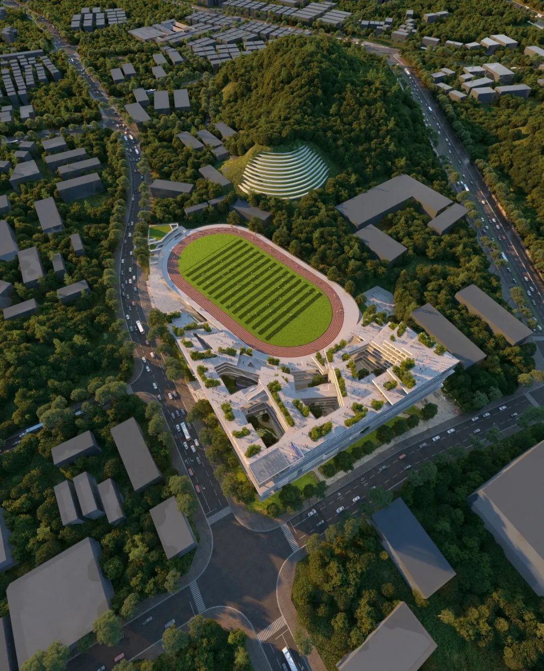 深圳市第三十三高级中学新建工程丨中国深圳丨CPC建筑设计-12