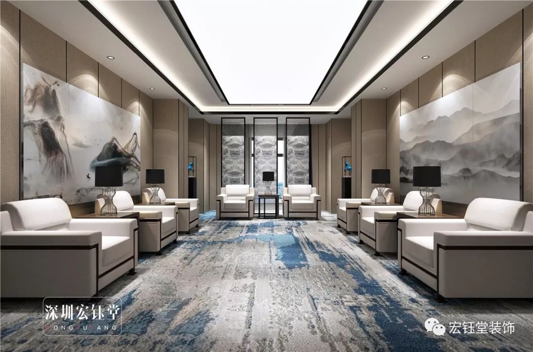 HYT·办公空间|沉稳大气  农商银行办公室装修设计方案-31